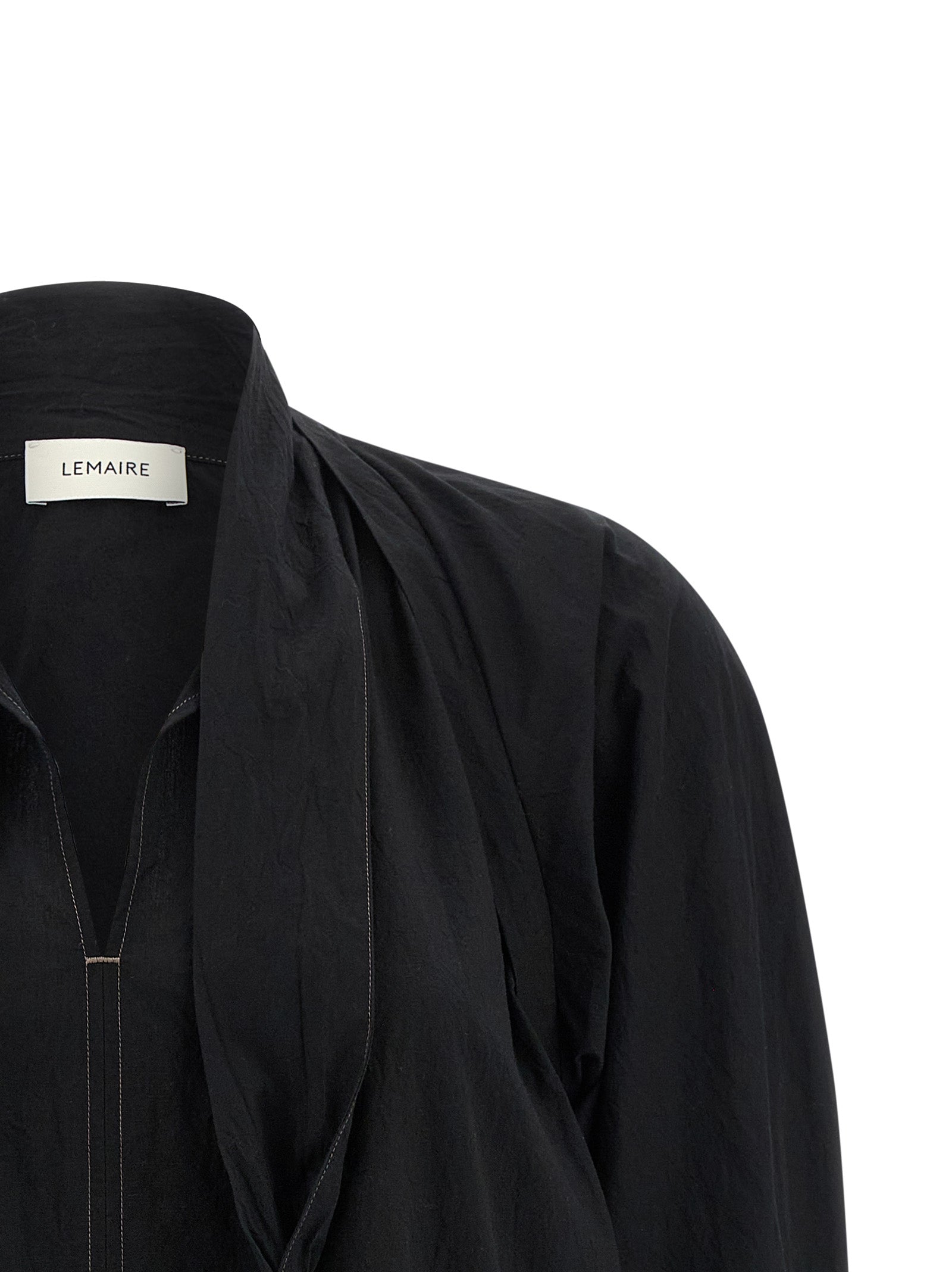 Lemaire Black Cotton Women's Blouse