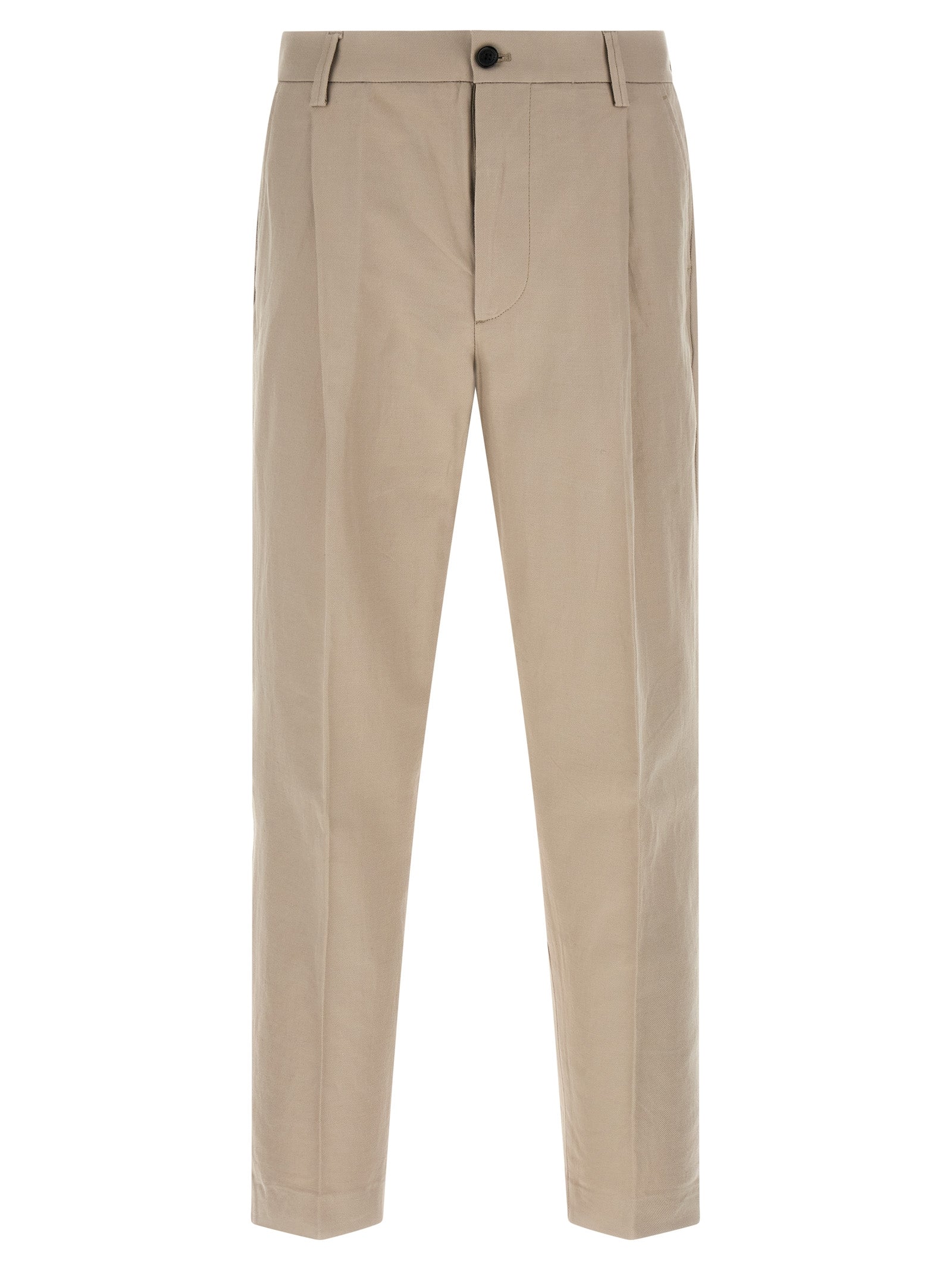 Department 5 Beige Cotton Casual Men's Pants