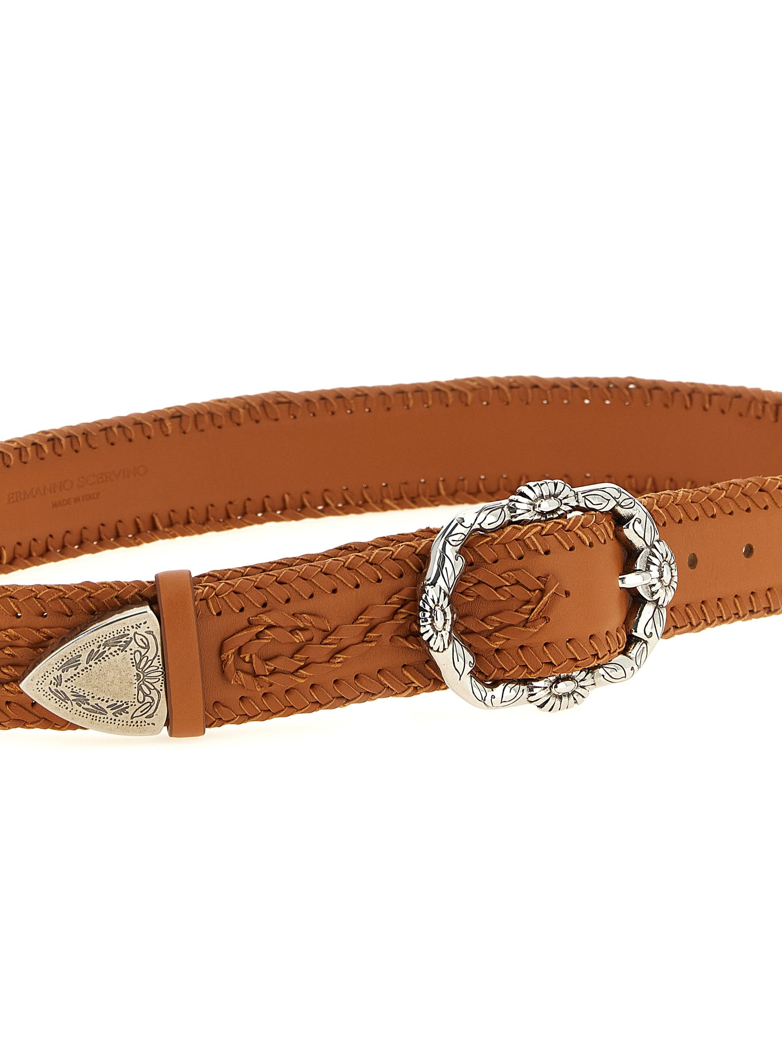 Ermanno Scervino Brown Calfskin Regular Women's Belt
