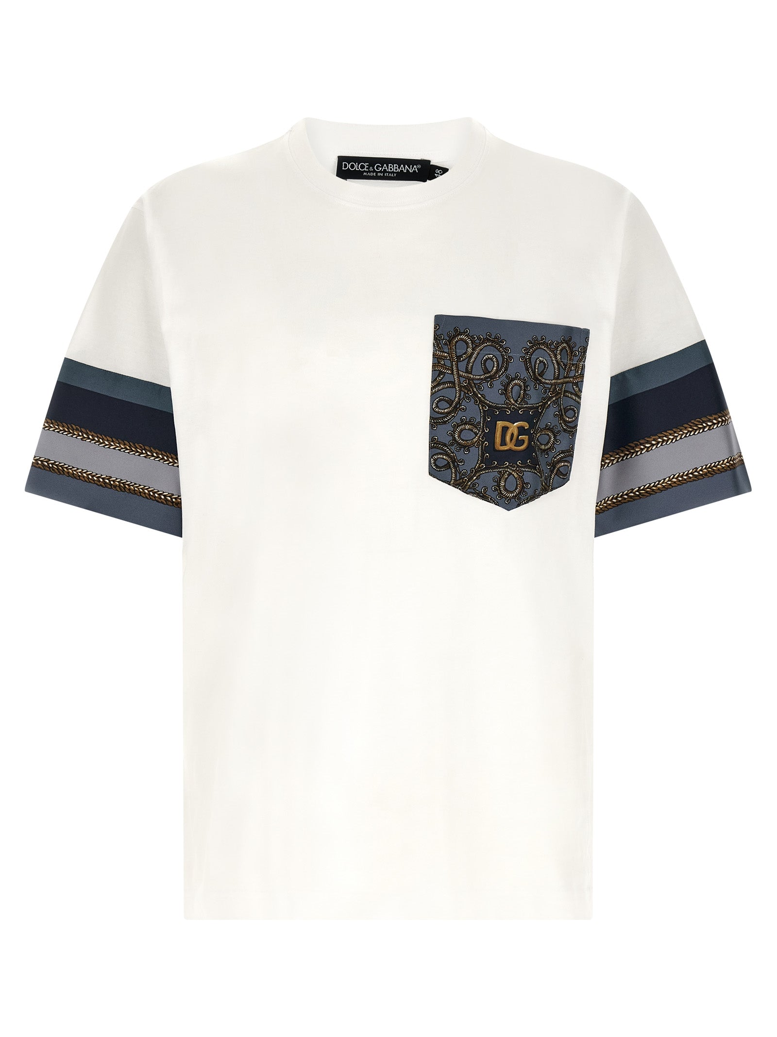 Dolce & Gabbana White Cotton Men's T-Shirt