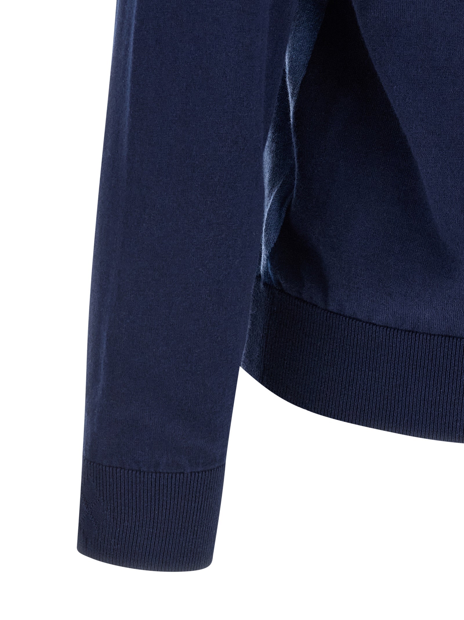 Ballantyne Blue Cotton Men's Cardigan