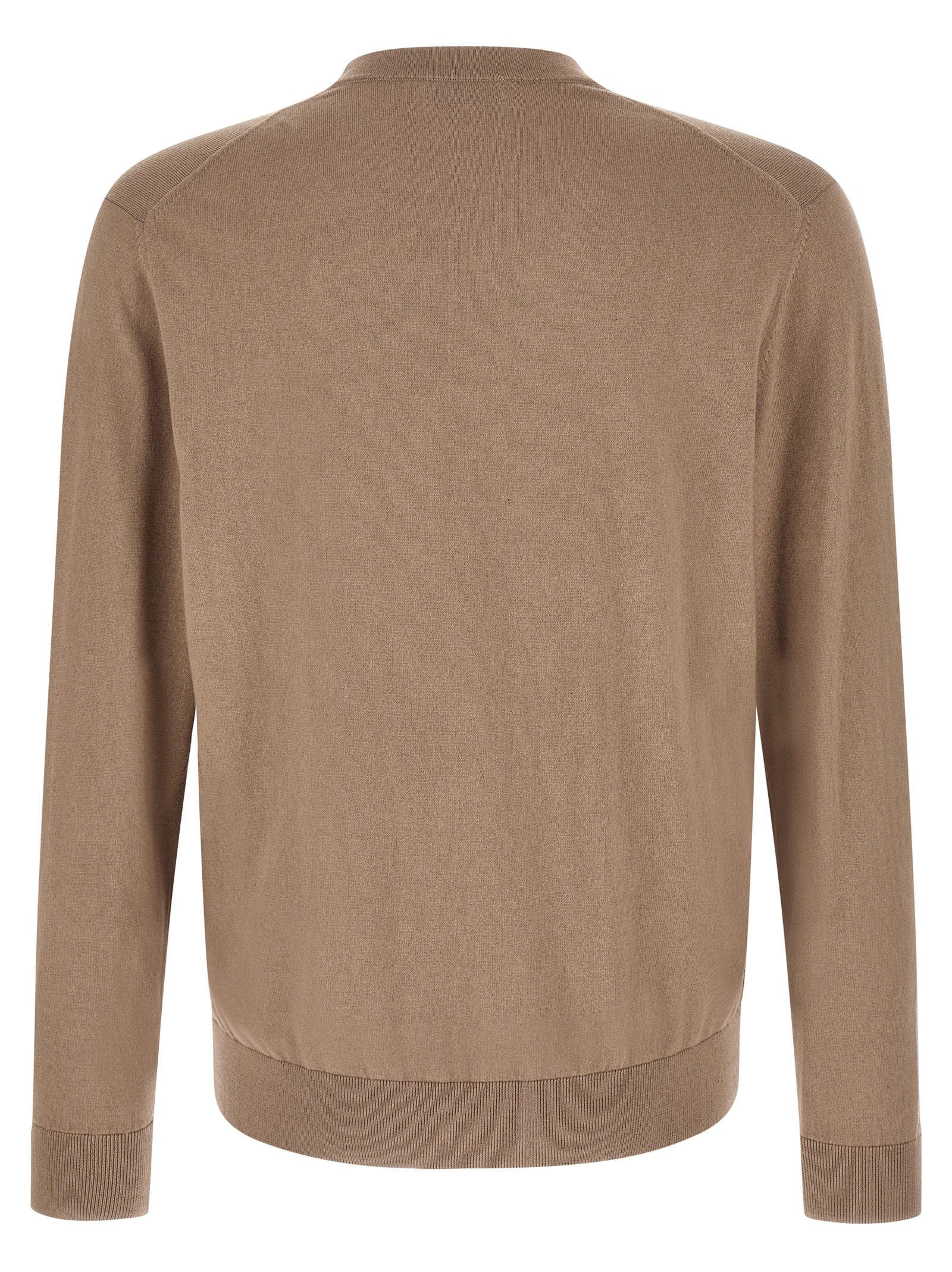 Ballantyne Brown Cotton Men's Cardigan