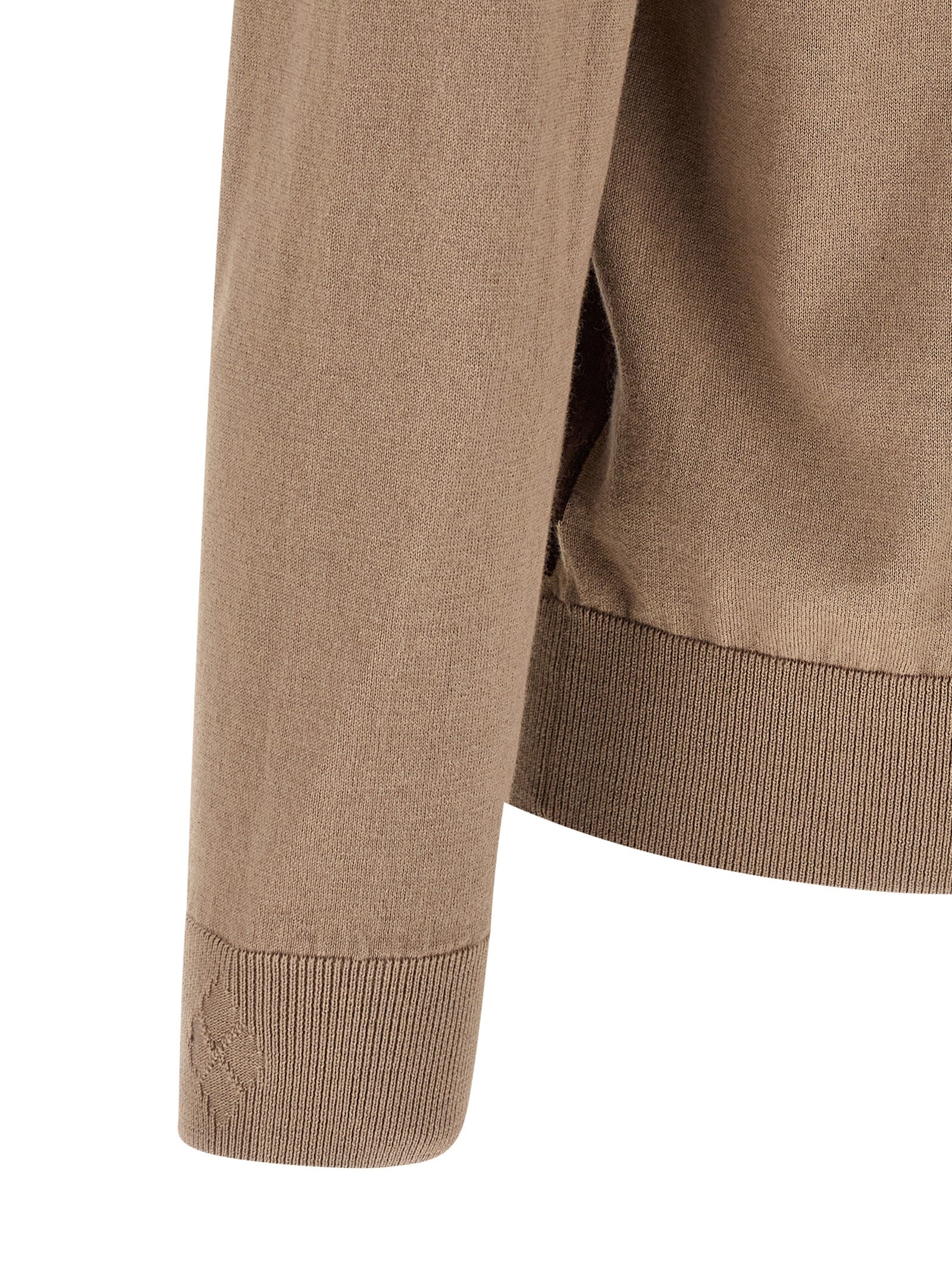Ballantyne Brown Cotton Men's Cardigan