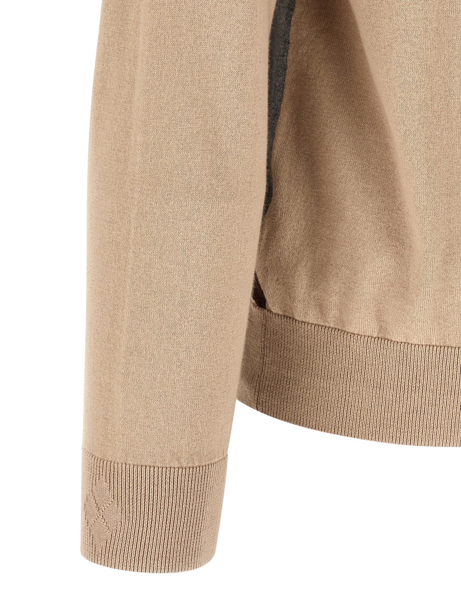 Ballantyne Beige Cotton Men's Cardigan