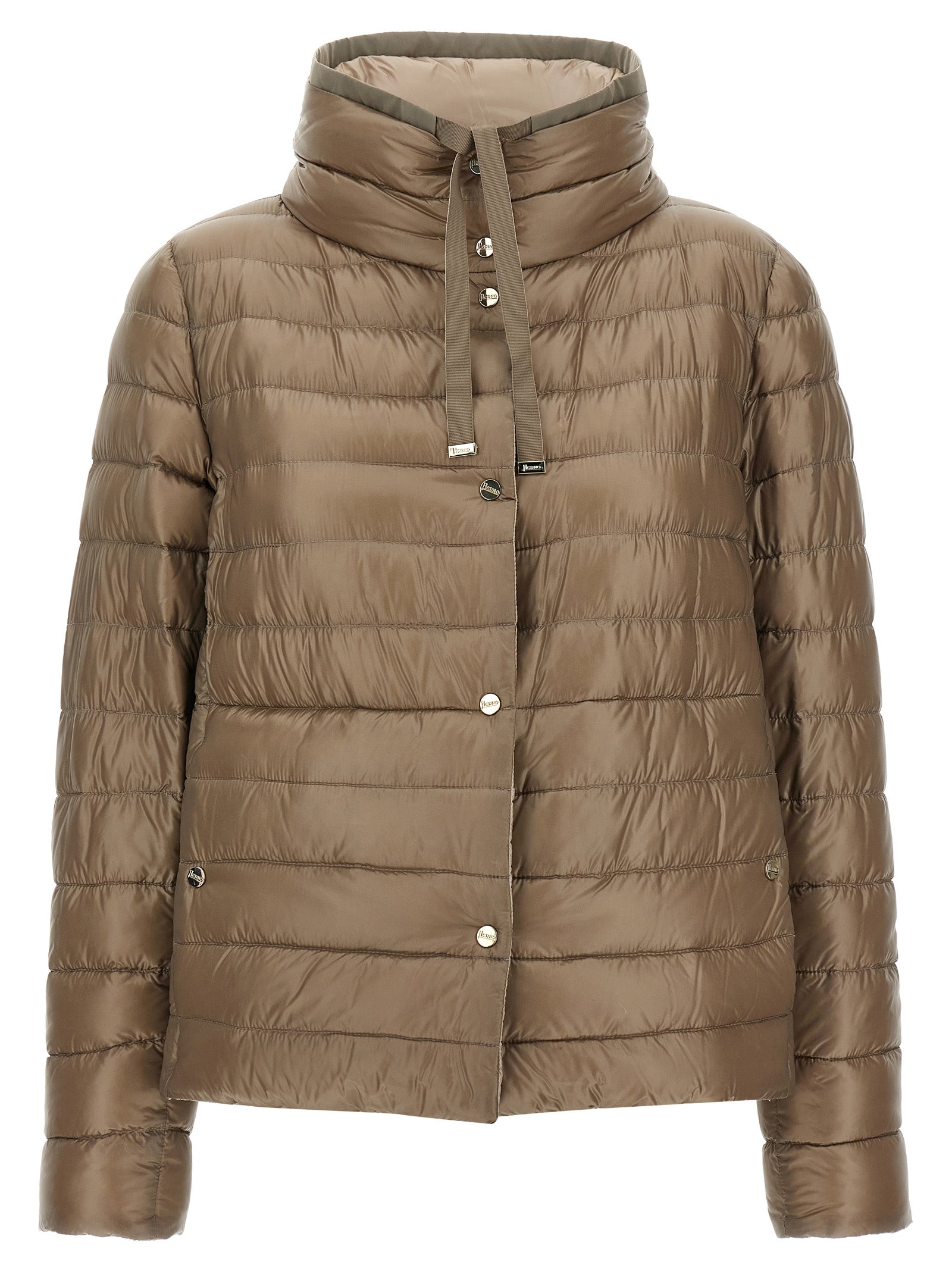 Herno Brown Polyamide Full-Length Women's Jacket