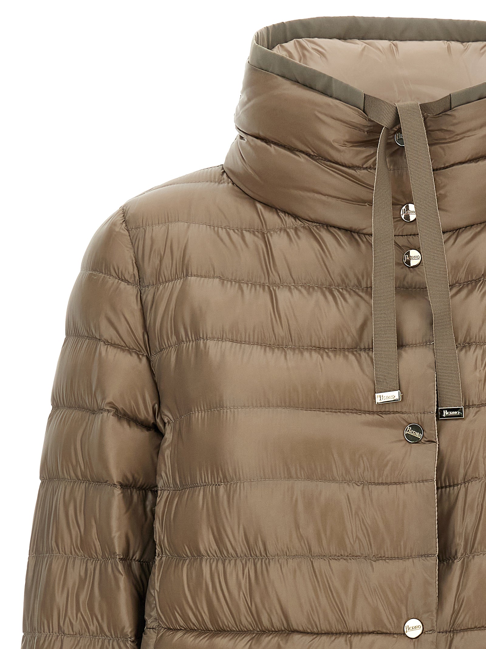 Herno Brown Polyamide Full-Length Women's Jacket