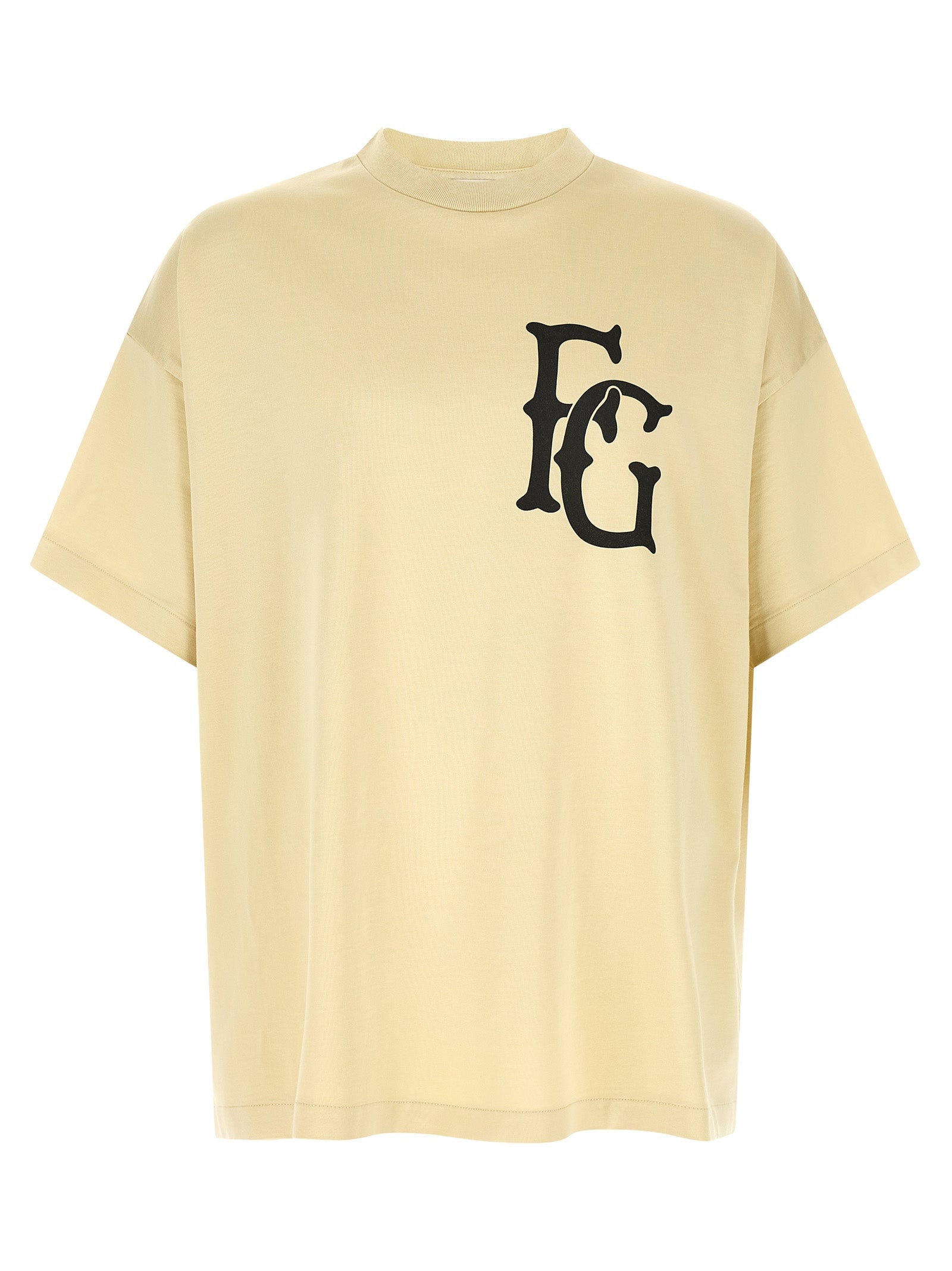 Fear Of God Beige Cotton Men's T-Shirt