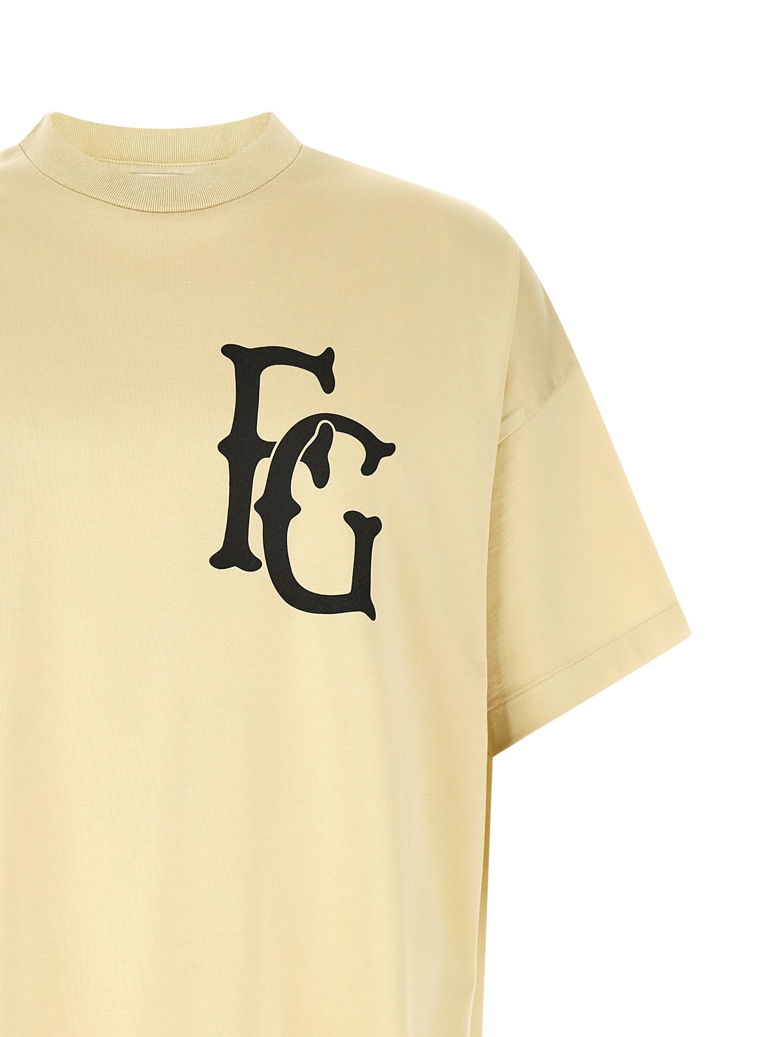 Fear Of God Beige Cotton Men's T-Shirt