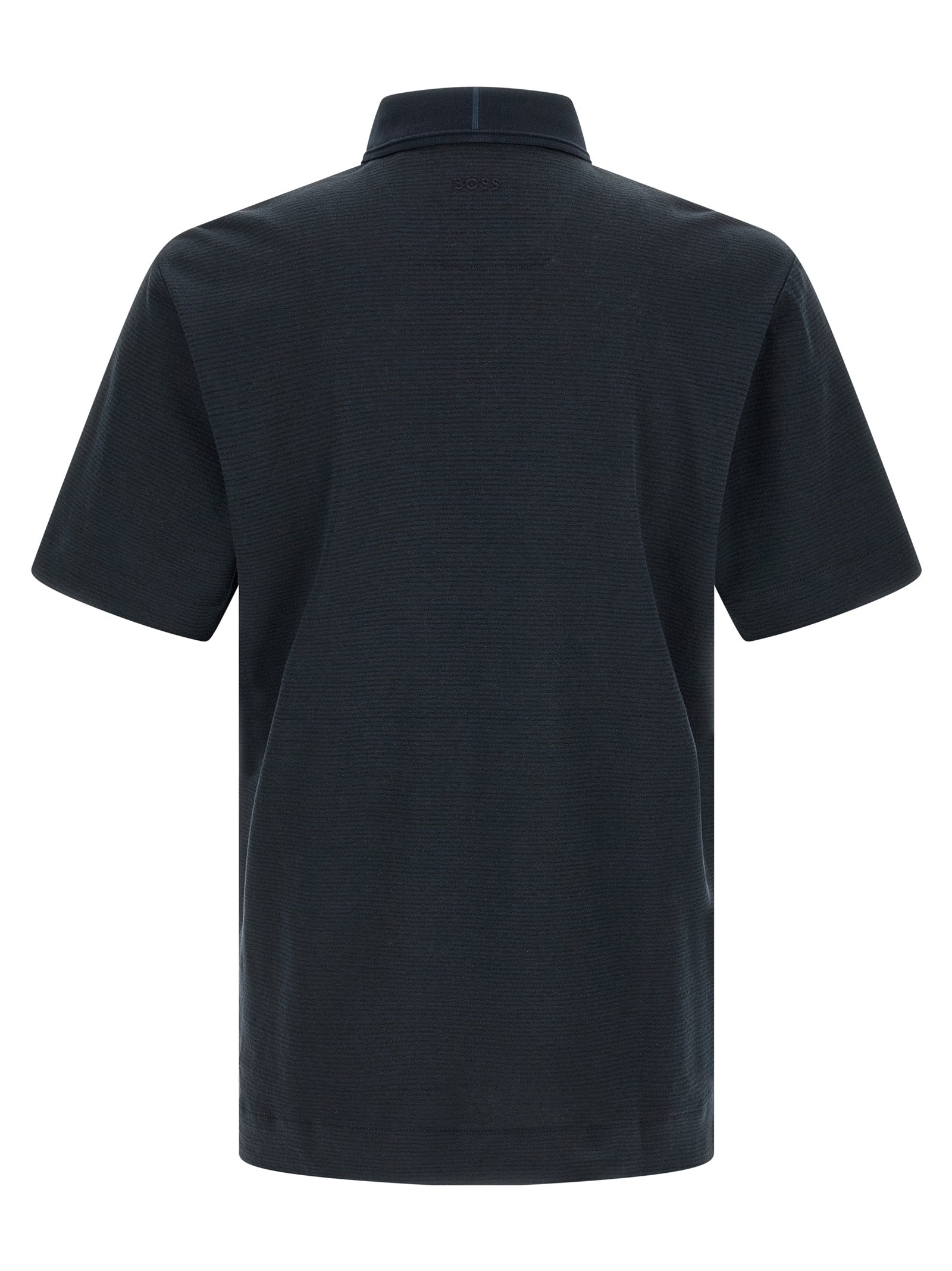 Hugo Boss Blue Cotton Polo Men's Shirt