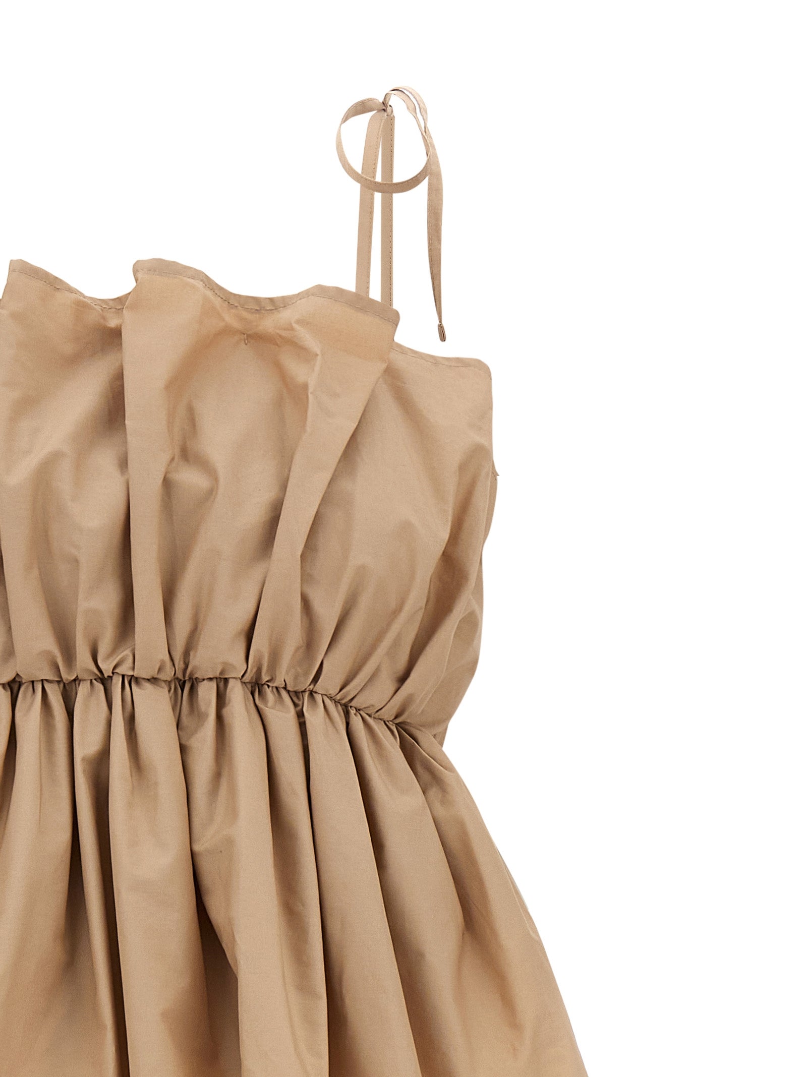 Twinset Beige Cotton Long Women's Dress