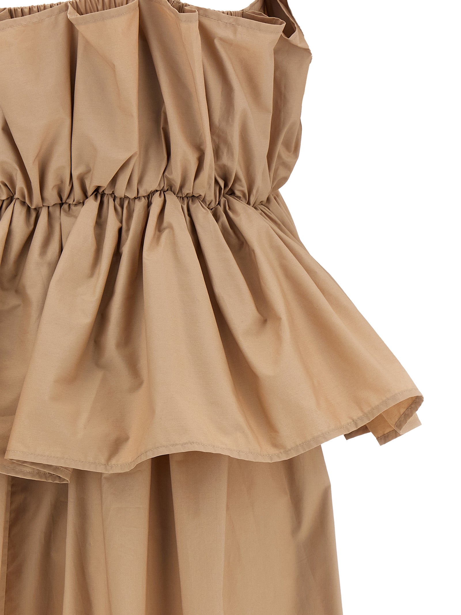 Twinset Beige Cotton Long Women's Dress