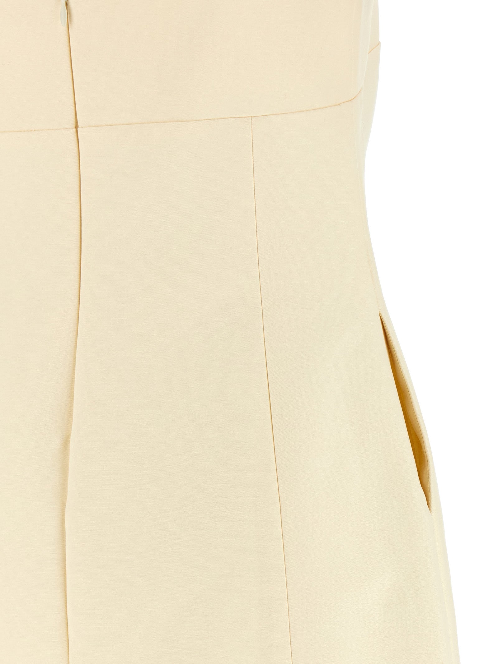 Entire Studios Beige Cotton Short Women's Dress