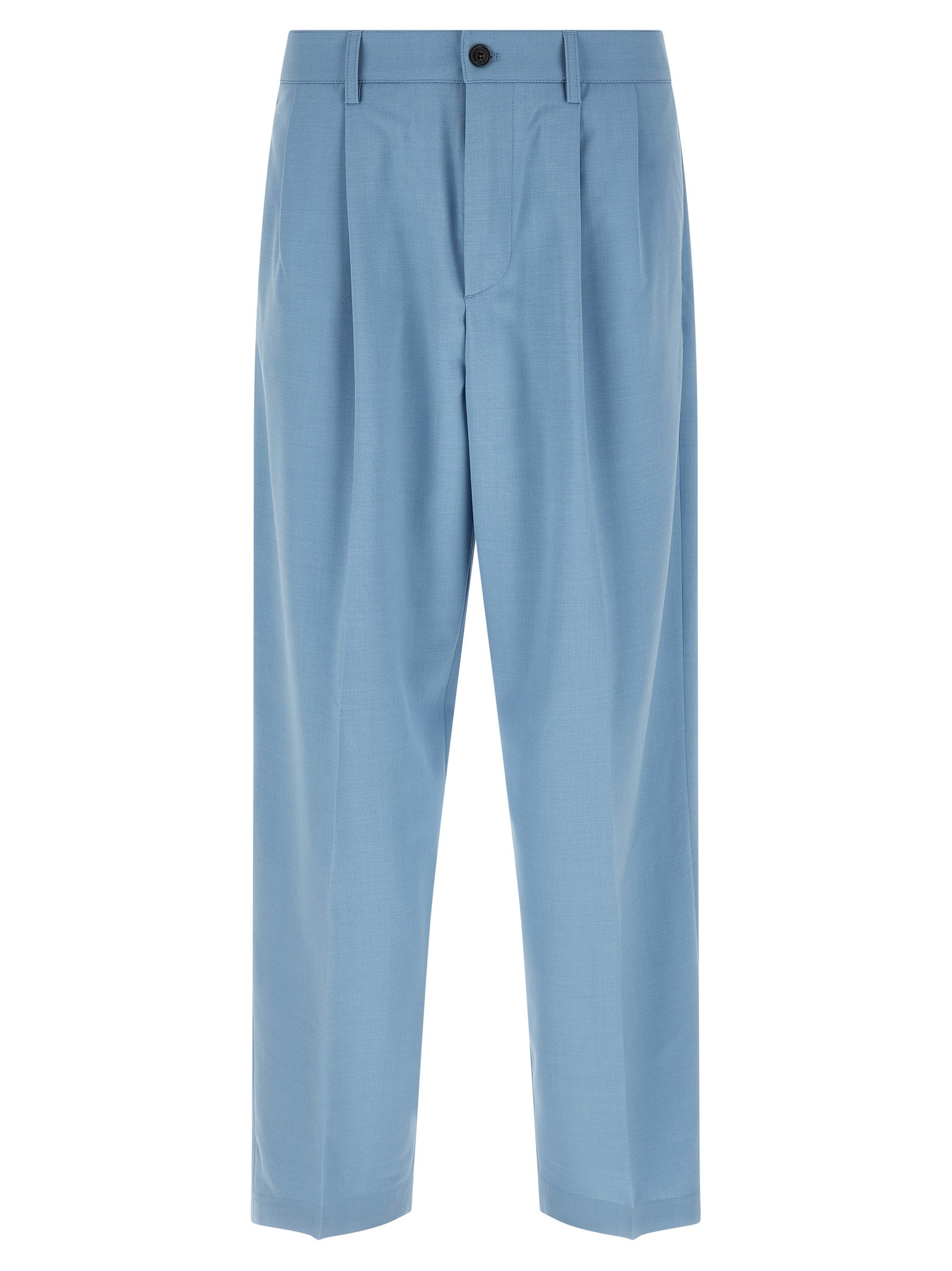 Department 5 Blue Polyester Chino Men's Pants