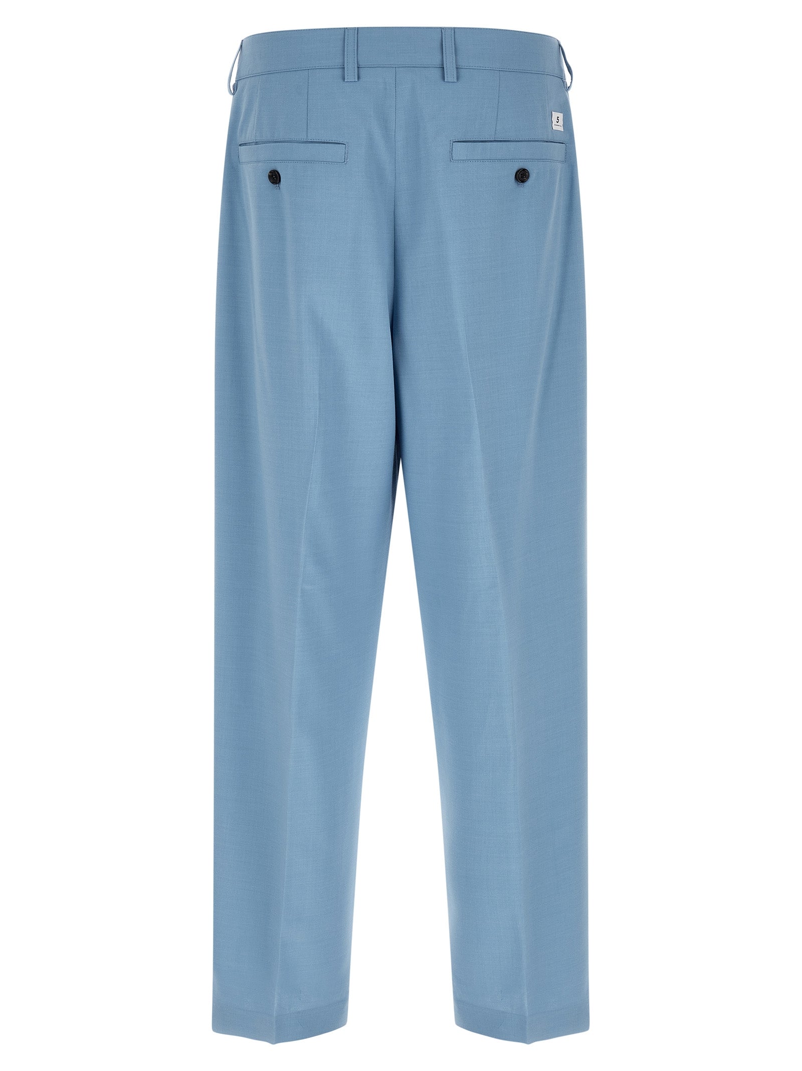Department 5 Blue Polyester Chino Men's Pants