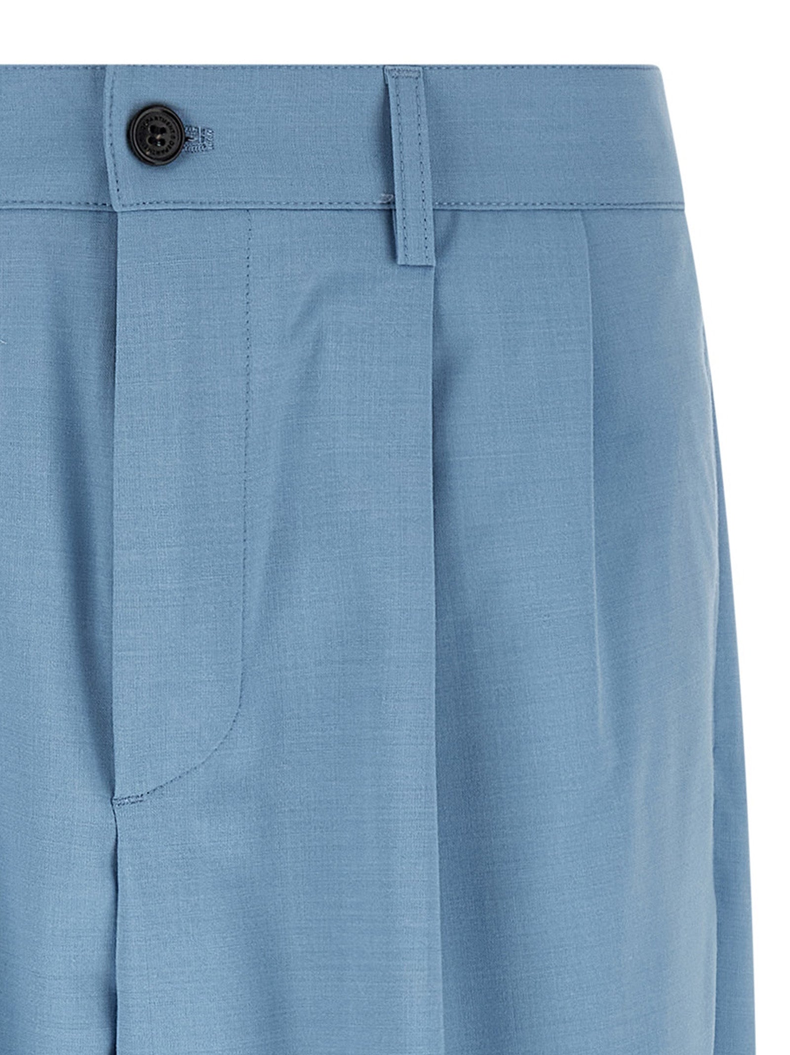 Department 5 Blue Polyester Chino Men's Pants