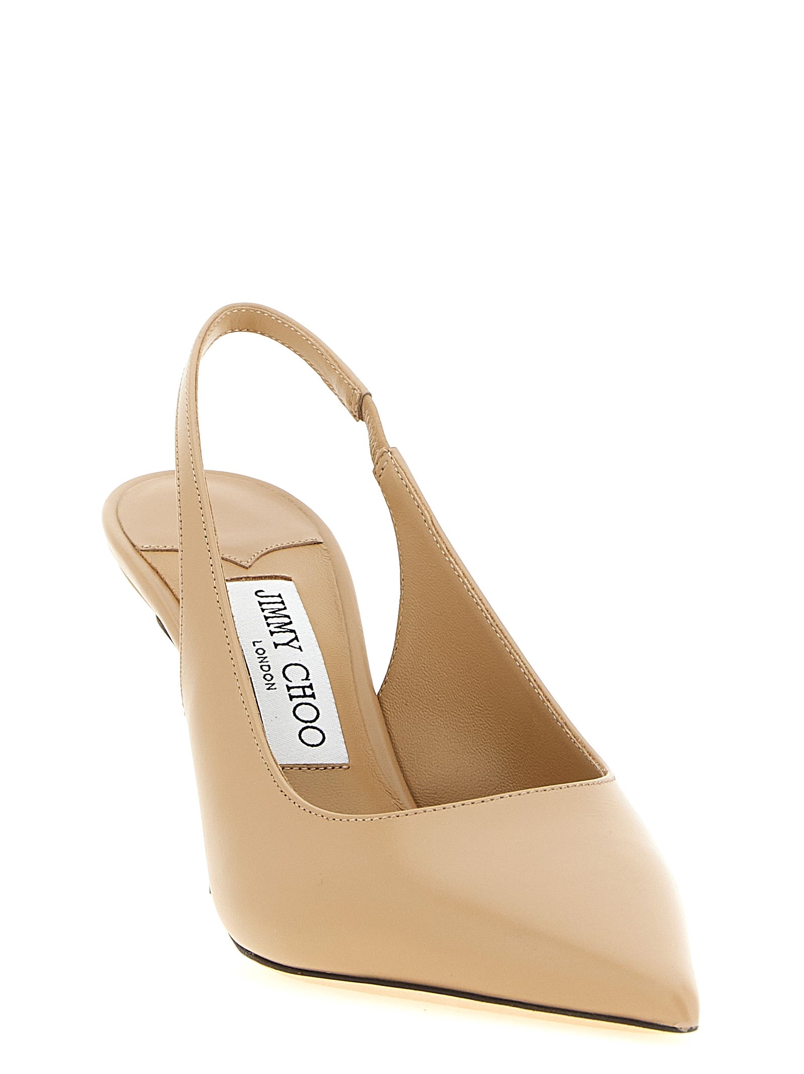 Jimmy Choo Beige Leather High Heel Women's Pumps