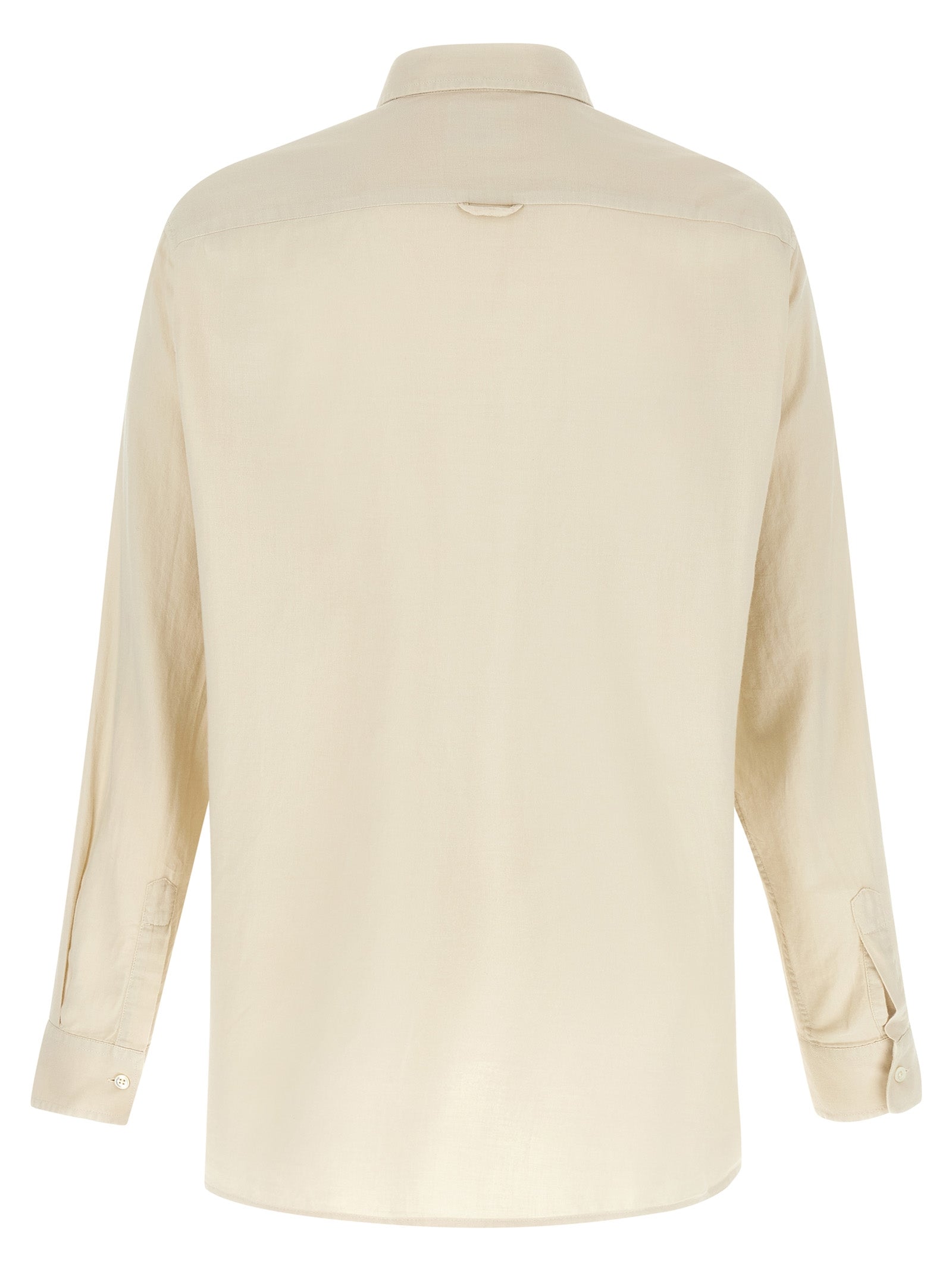CELLAR DOOR Beige Cotton Men's Blouse