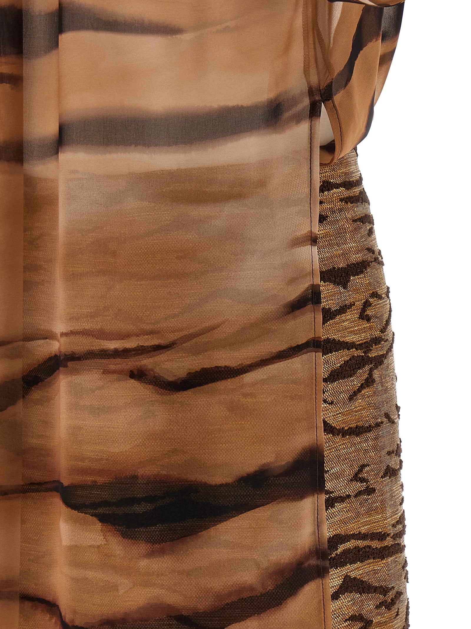 Elisabetta Franchi Brown Polyester Short Women's Dress