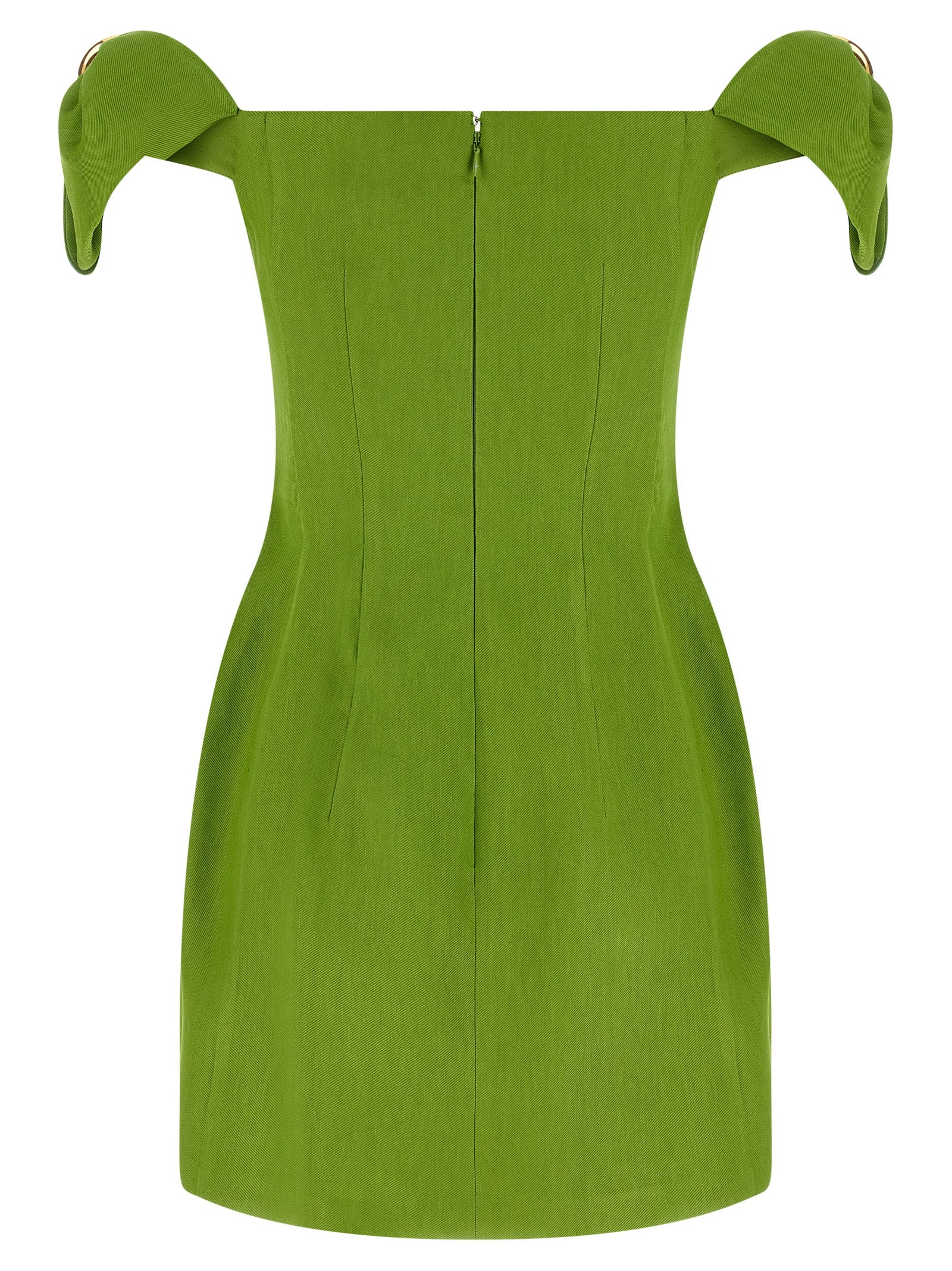 Elisabetta Franchi Bicolor Linen Short Women's Dress