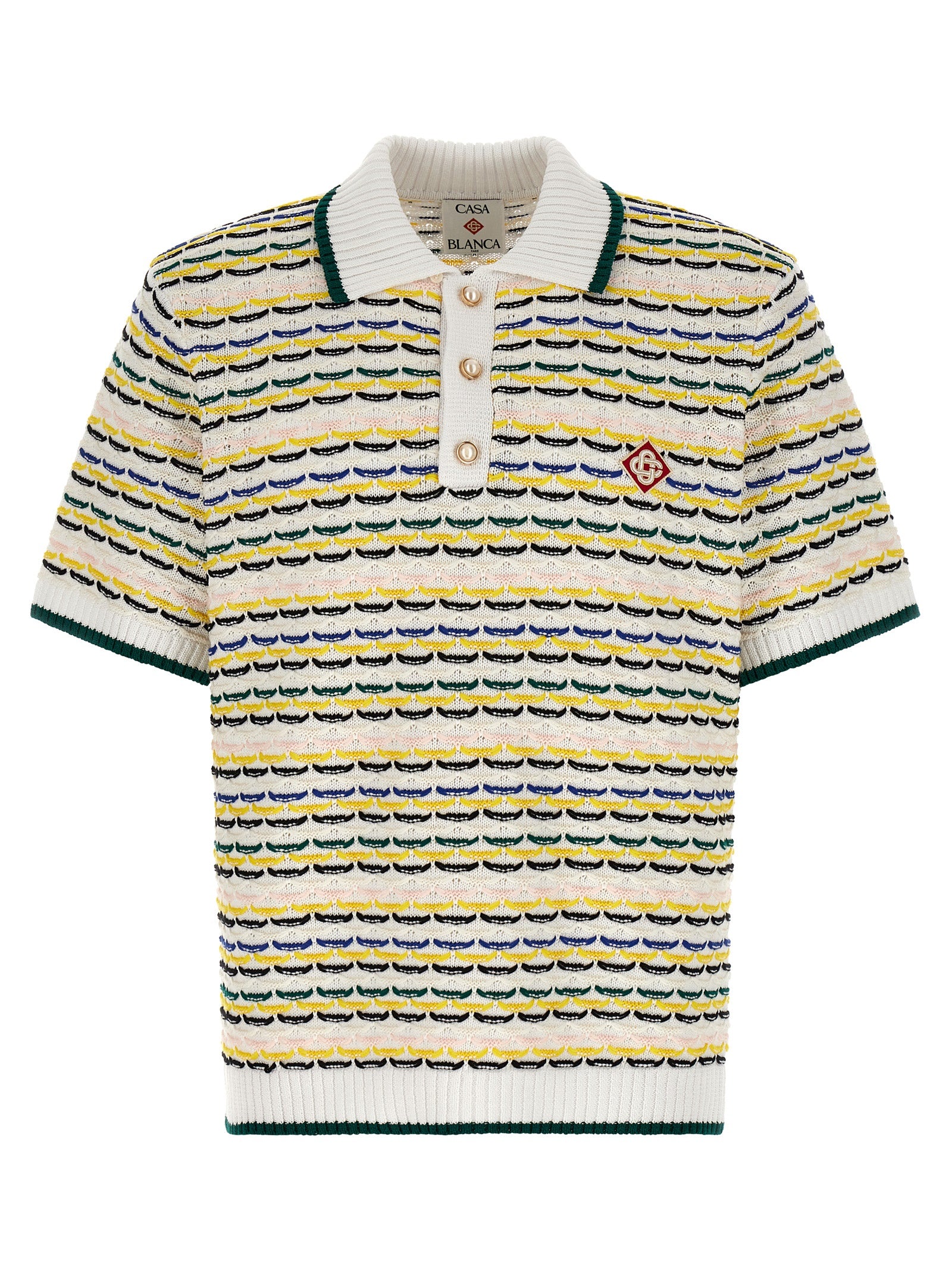 Casablanca Multicolor Cotton Polo Men's Shirt