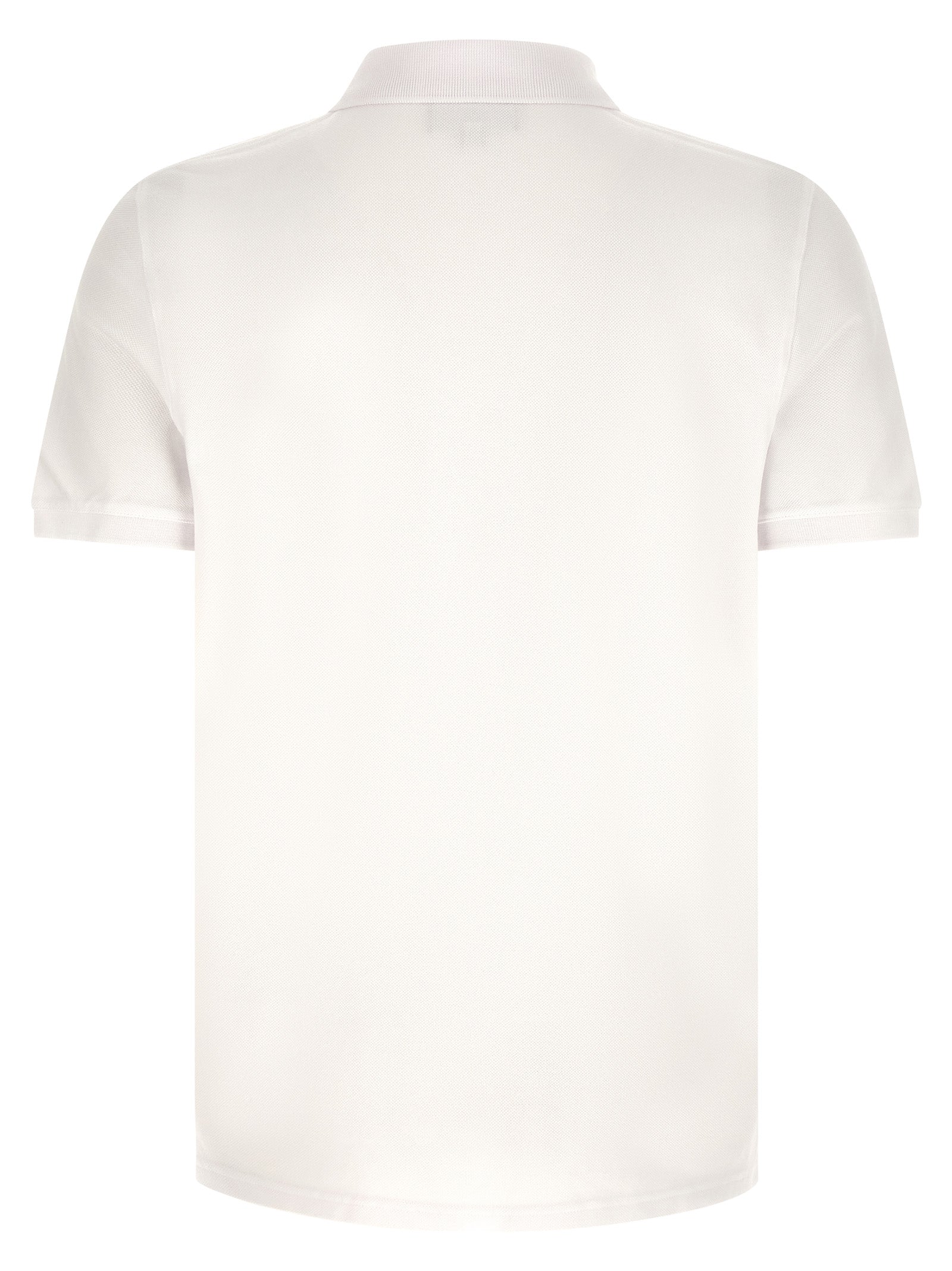 Maison Kitsuné White Cotton Polo Men's Shirt
