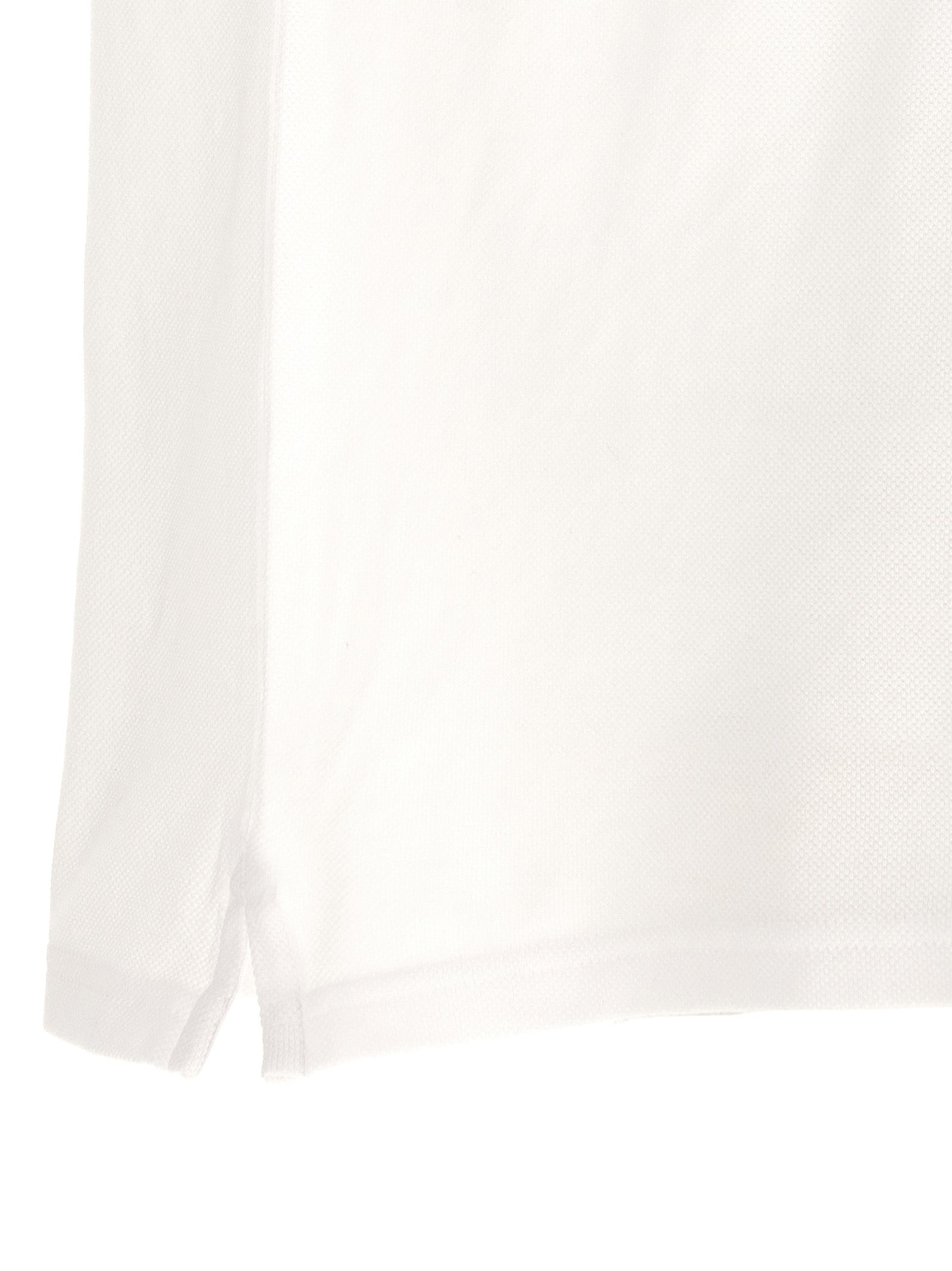Maison Kitsuné White Cotton Polo Men's Shirt