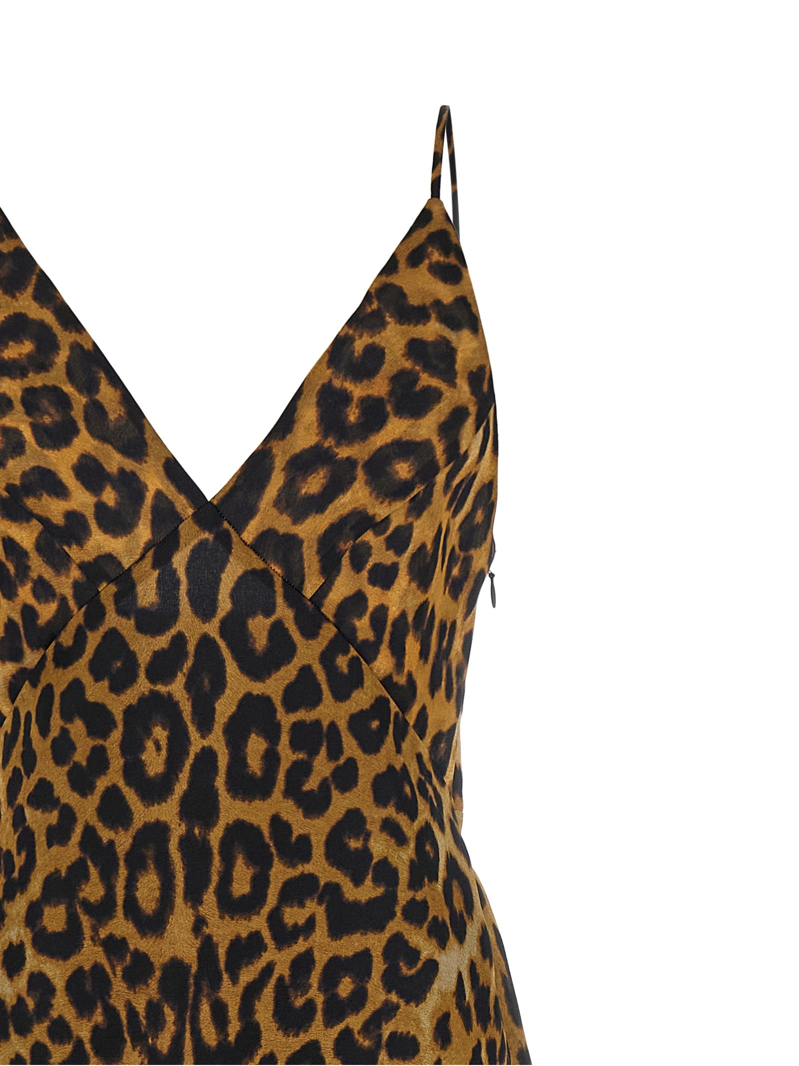 Alberta Ferretti Brown Silk Long Women's Dress
