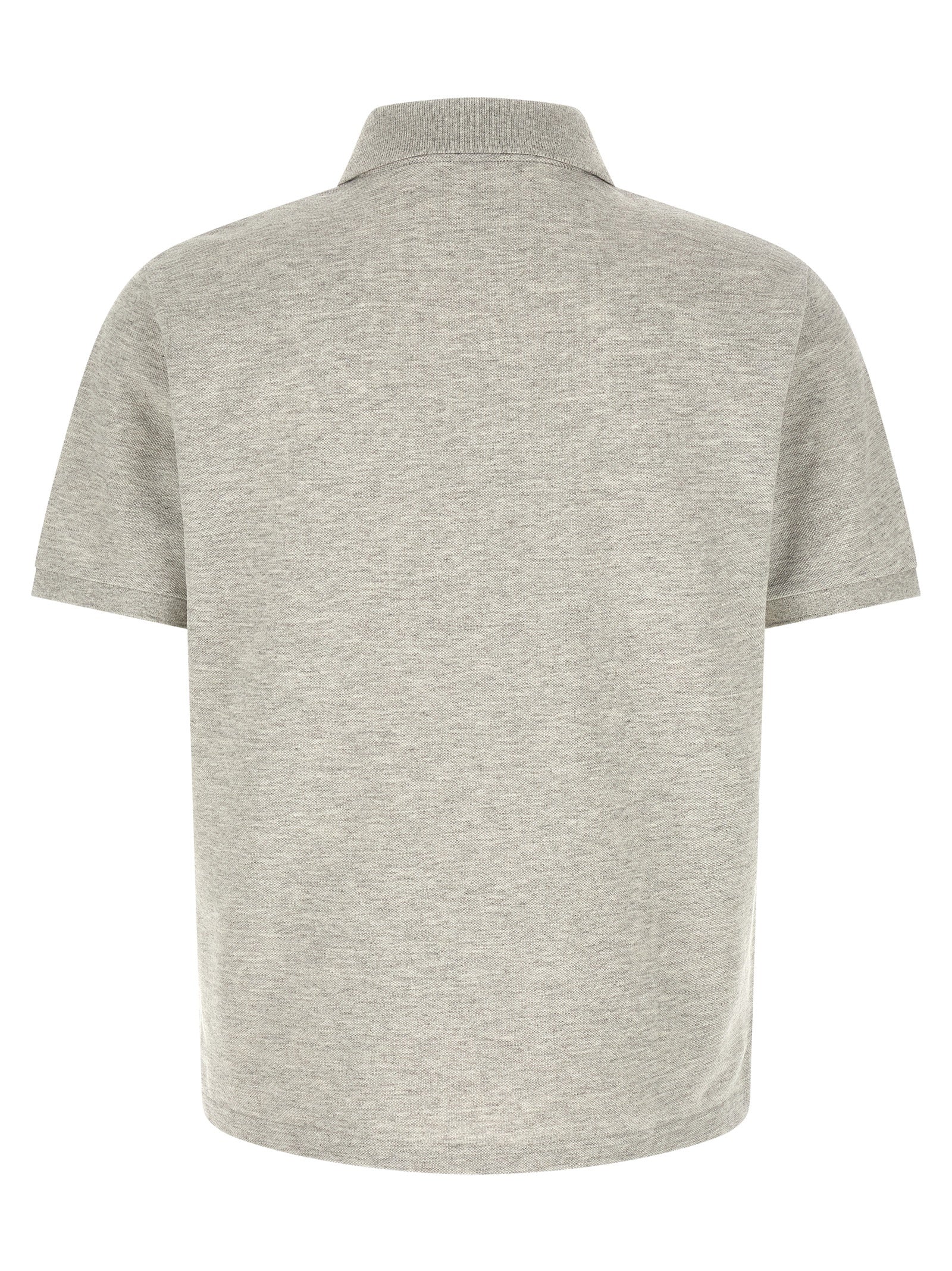 Saint Laurent Gray Cotton Polo Men's Shirt