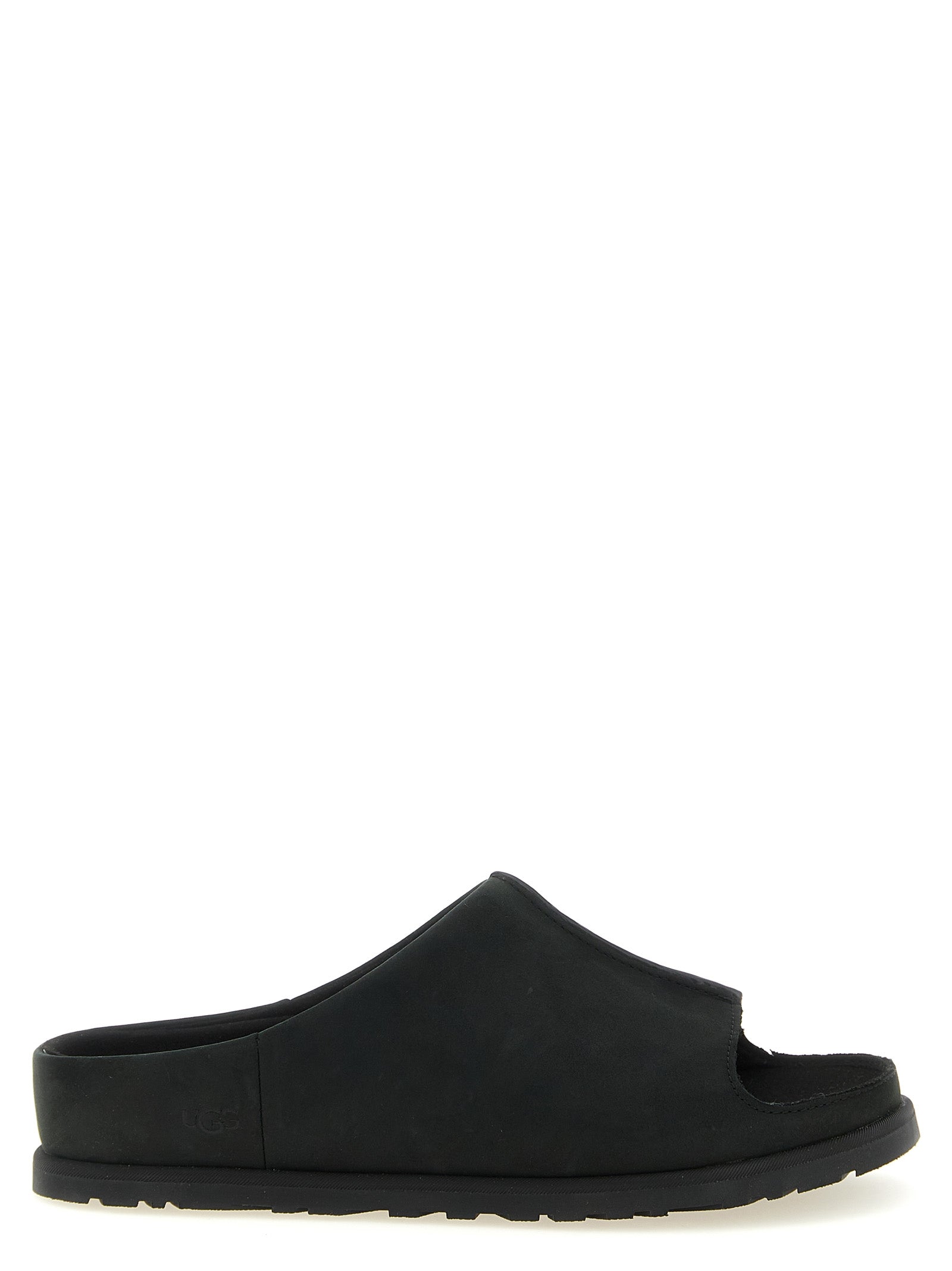 UGG Black Leather Men's Slides