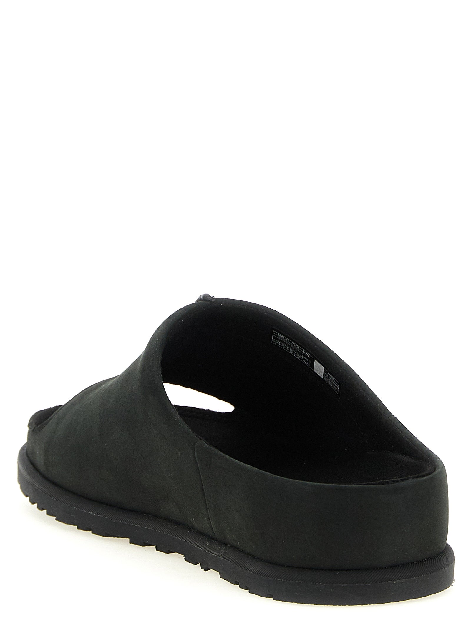 UGG Black Leather Men's Slides