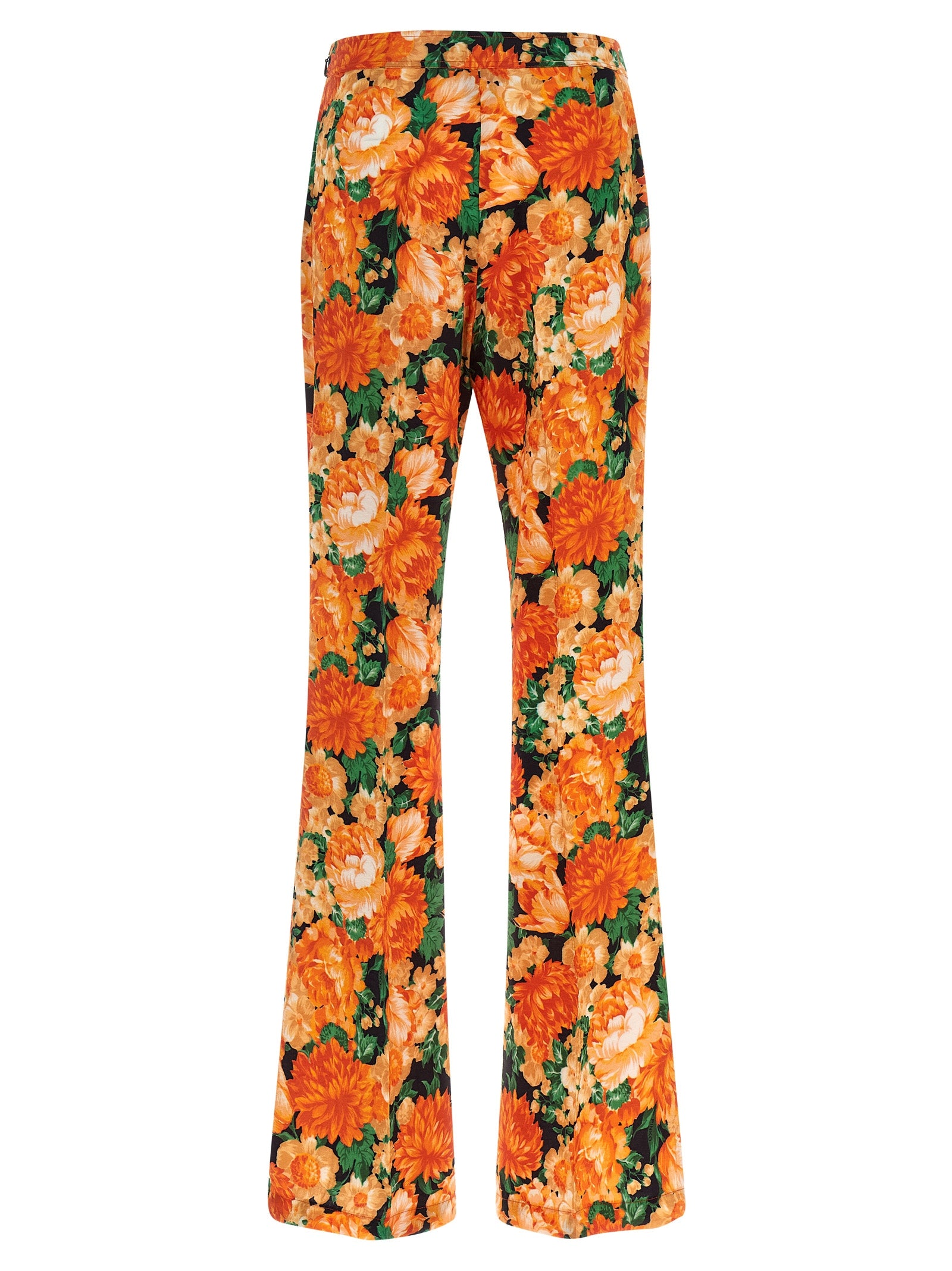 PINKO Orange Viscose Flared Women's Pants