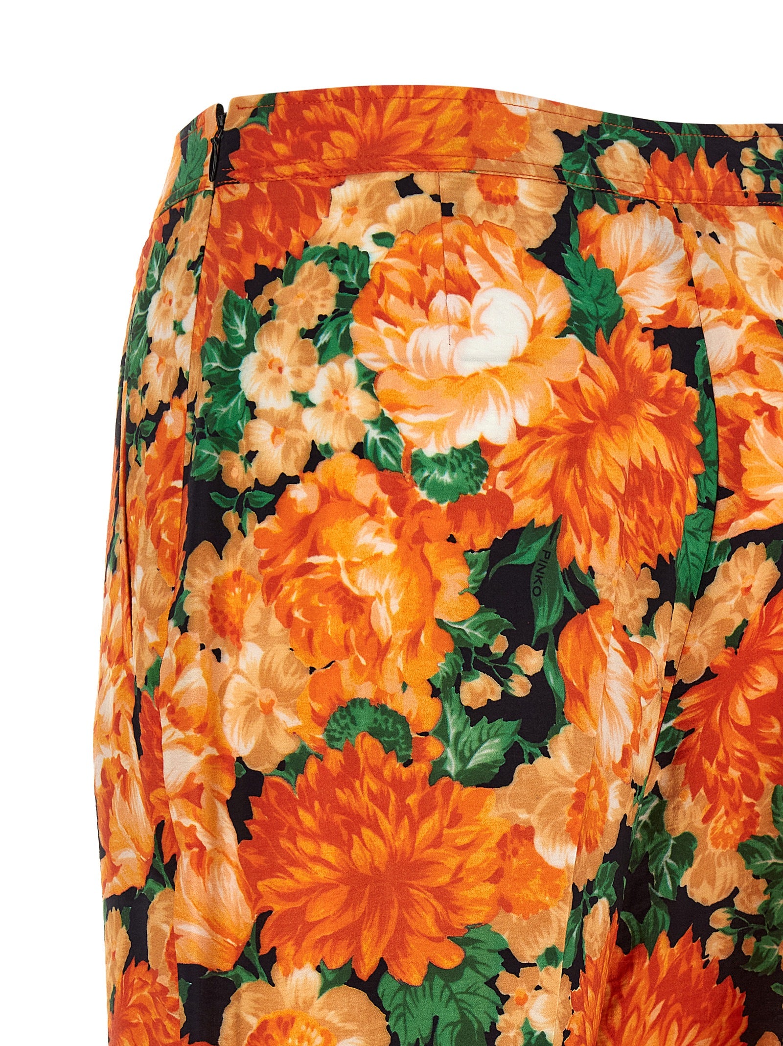PINKO Orange Viscose Flared Women's Pants