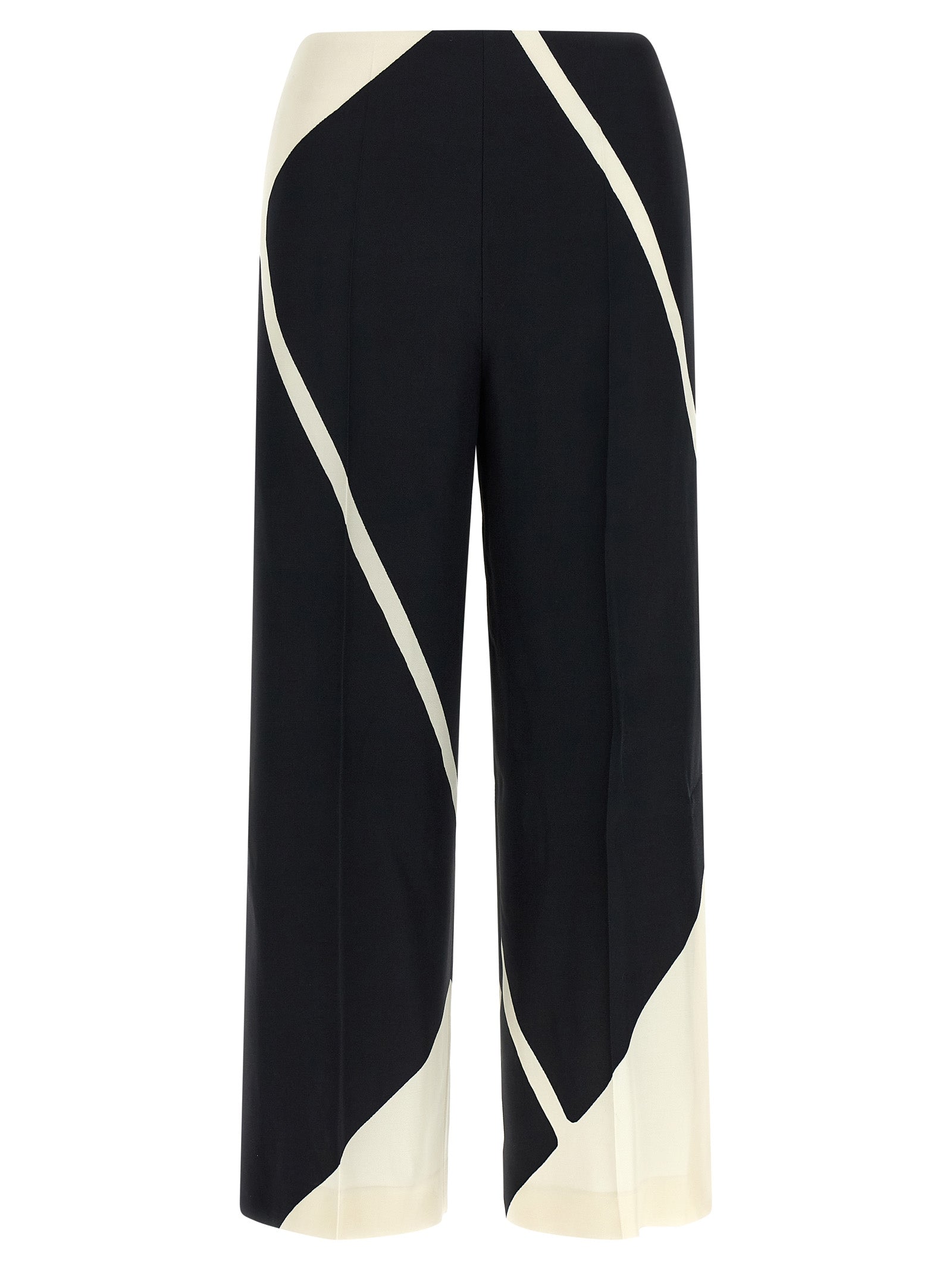 Alberta Ferretti Bicolor Viscose Casual Women's Pants