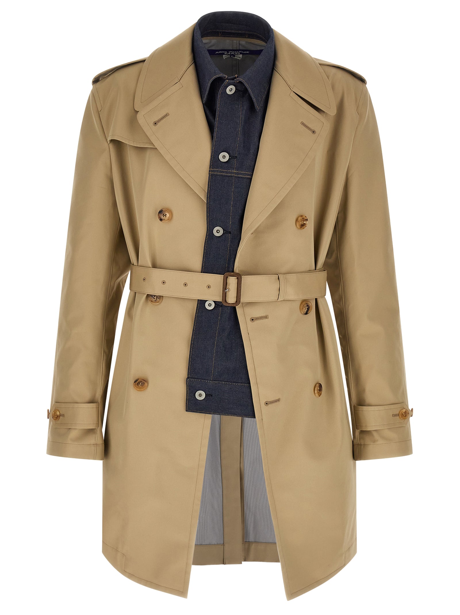 Junya Watanabe Beige Cotton Men's Coat