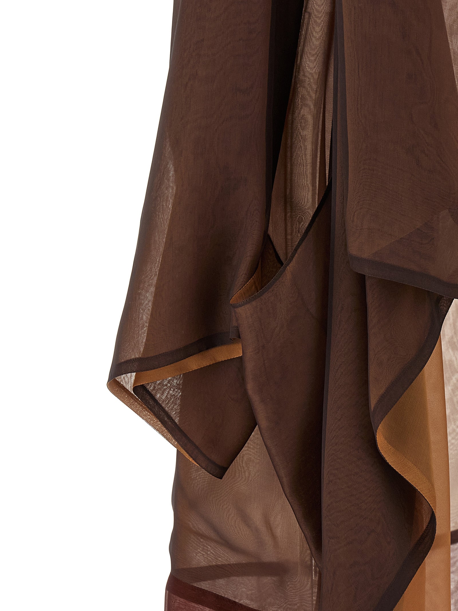 Alberta Ferretti Brown Silk Women's Cardigan