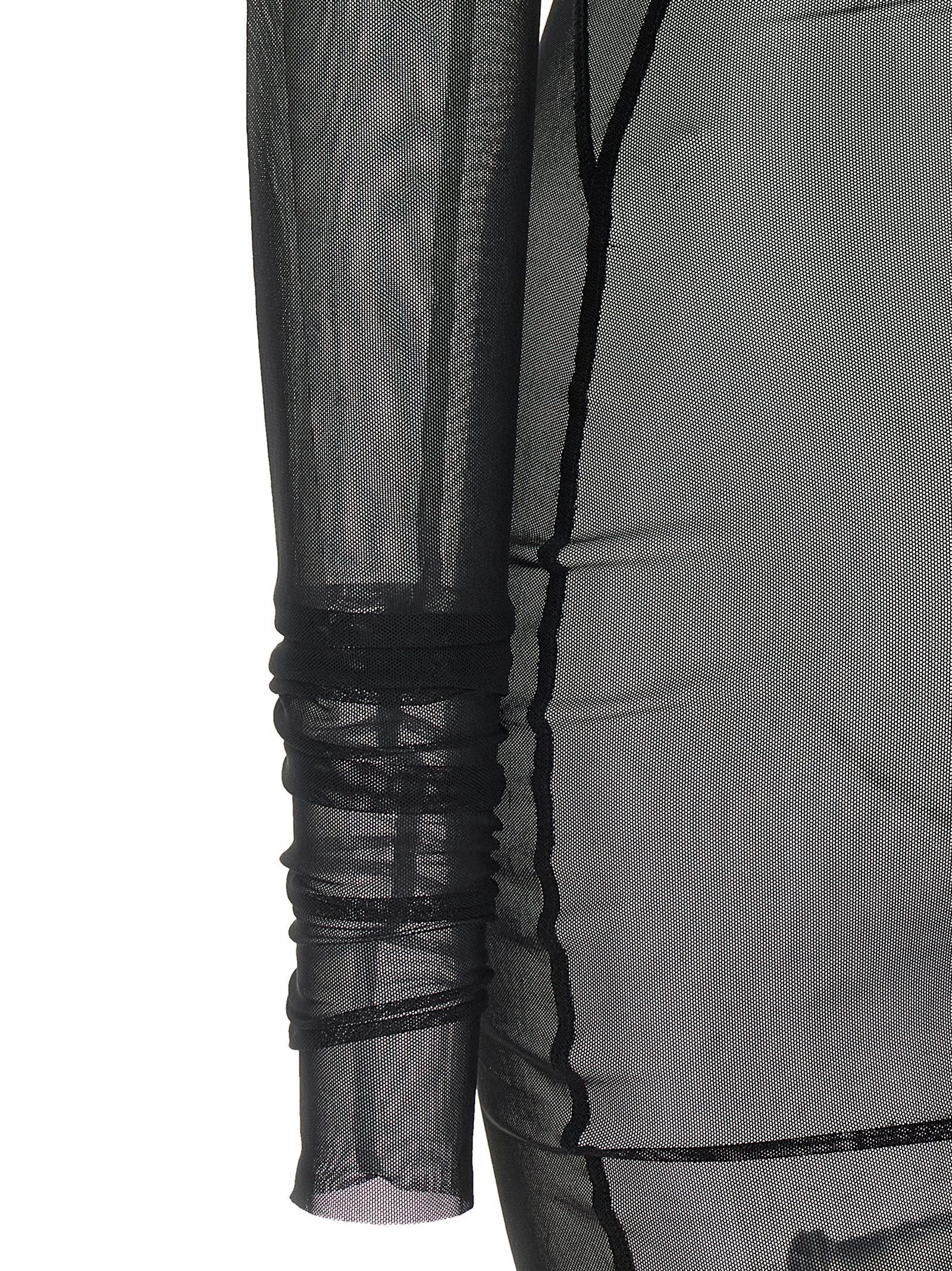 Rick Owens Black Nylon Long Women's Dress