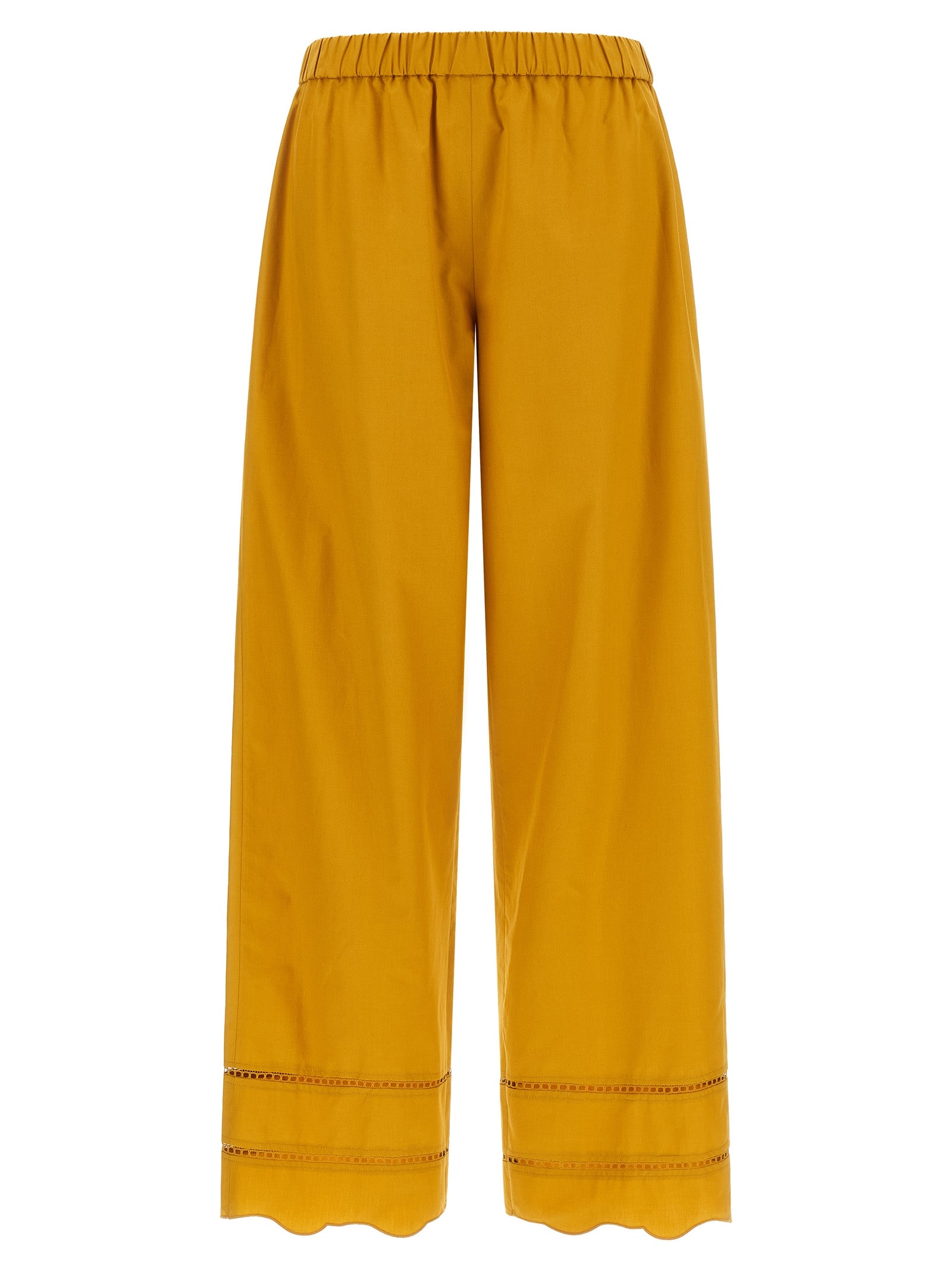 Fabiana Filippi Bicolor Cotton Casual Women's Pants