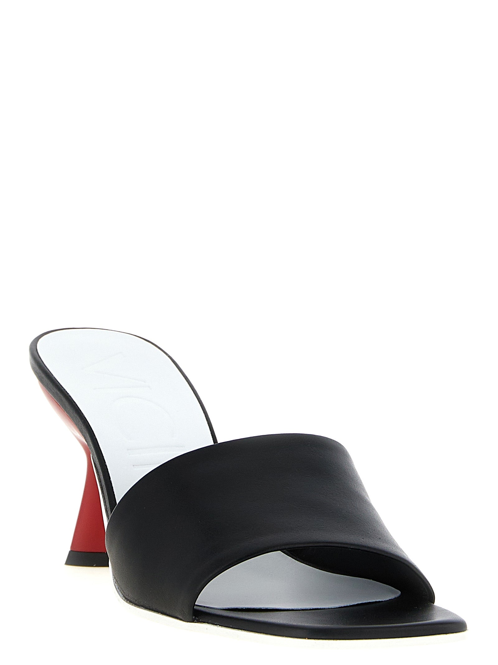 VICINI Black Calfskin Women's Mules