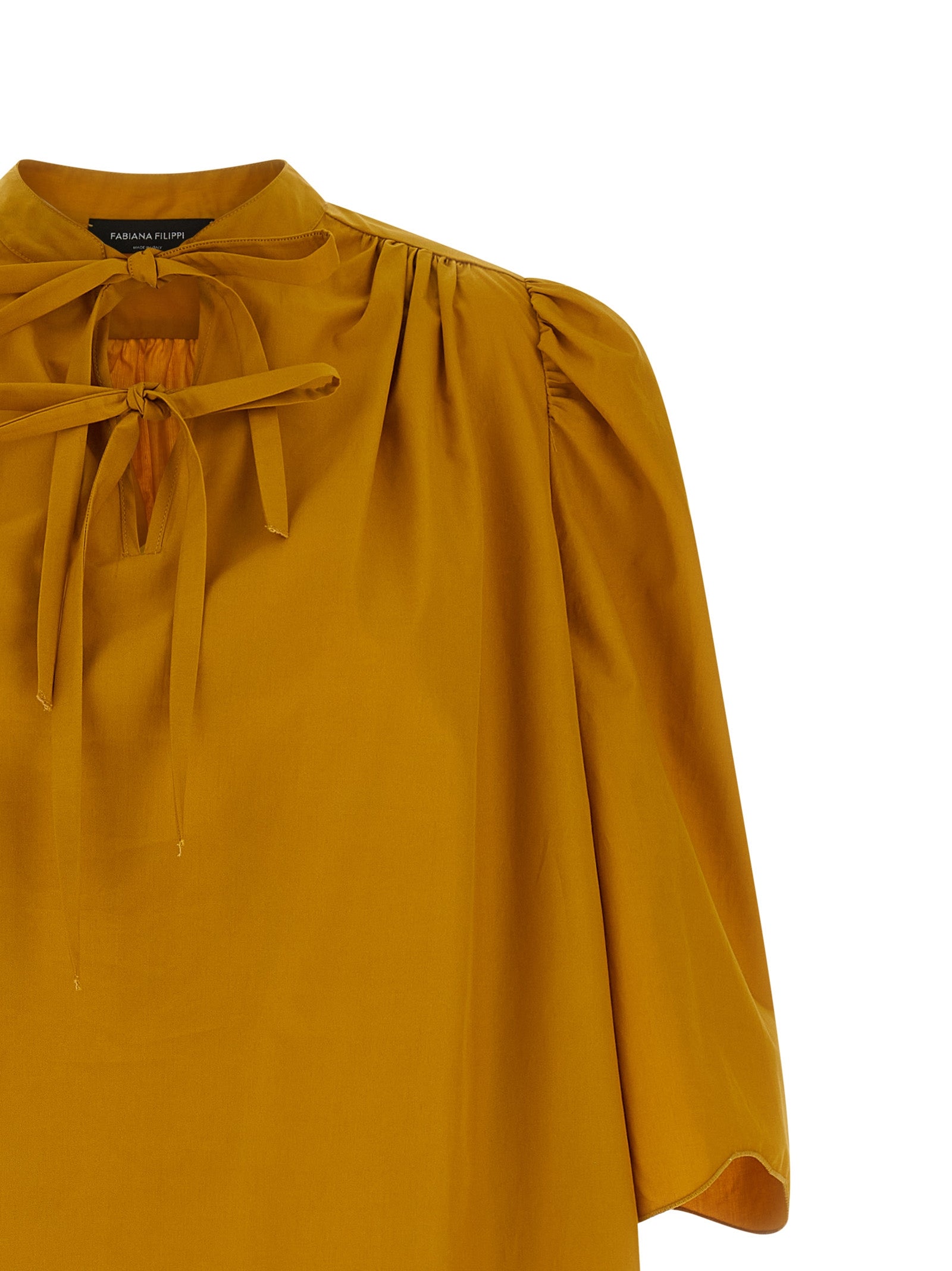 Fabiana Filippi Bicolor Cotton Short Women's Dress