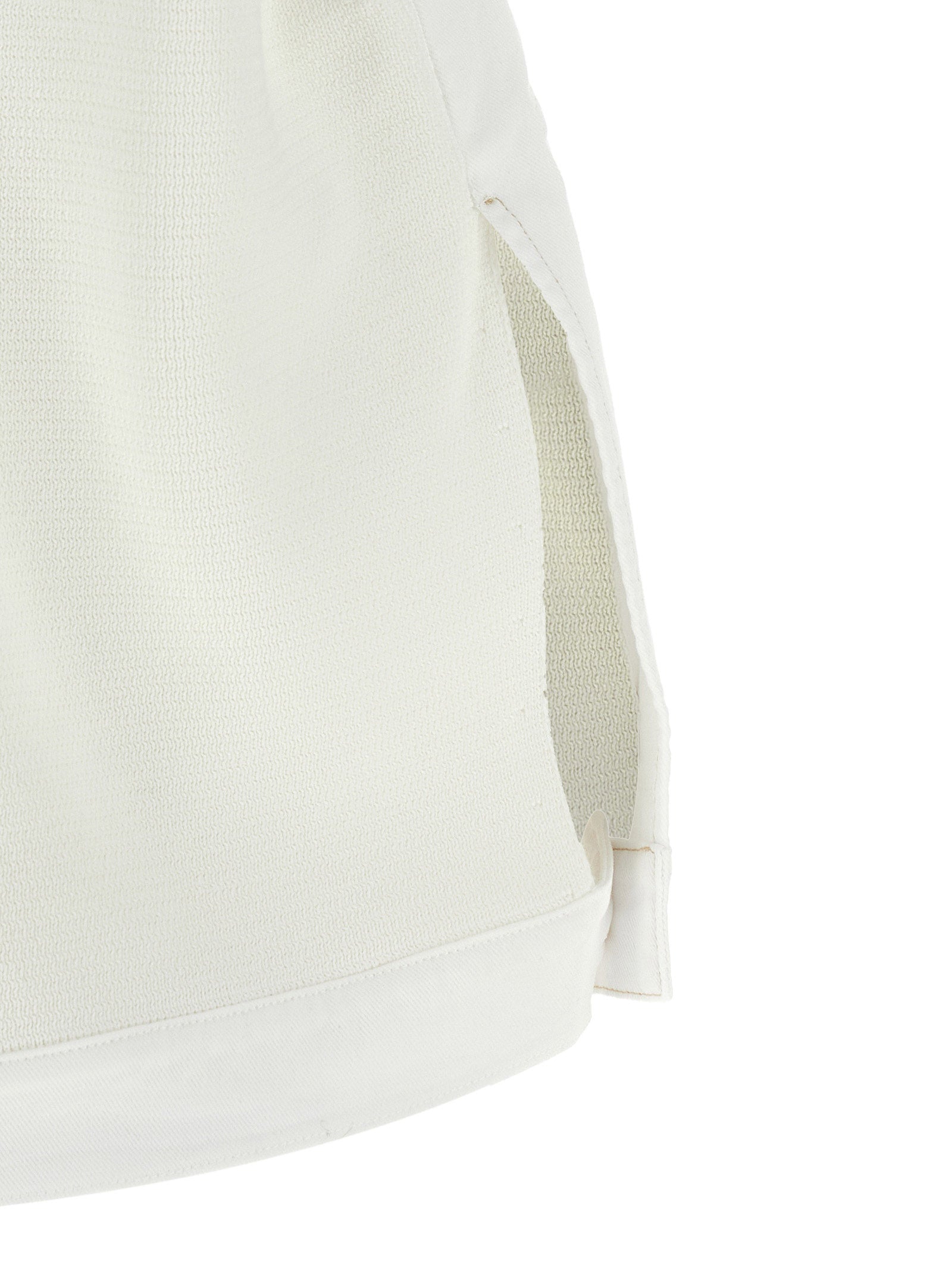 Fabiana Filippi White Cotton Sleeveless Women's Jacket