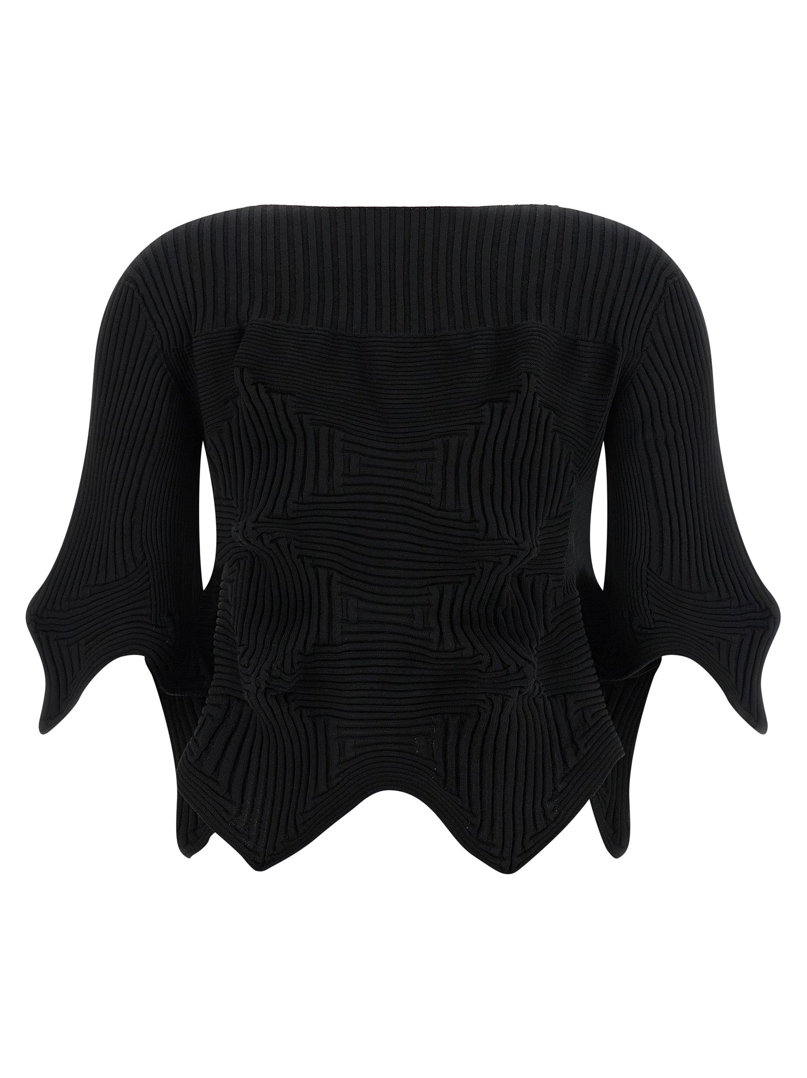 Issey Miyake Black Polyester Women's Blouse