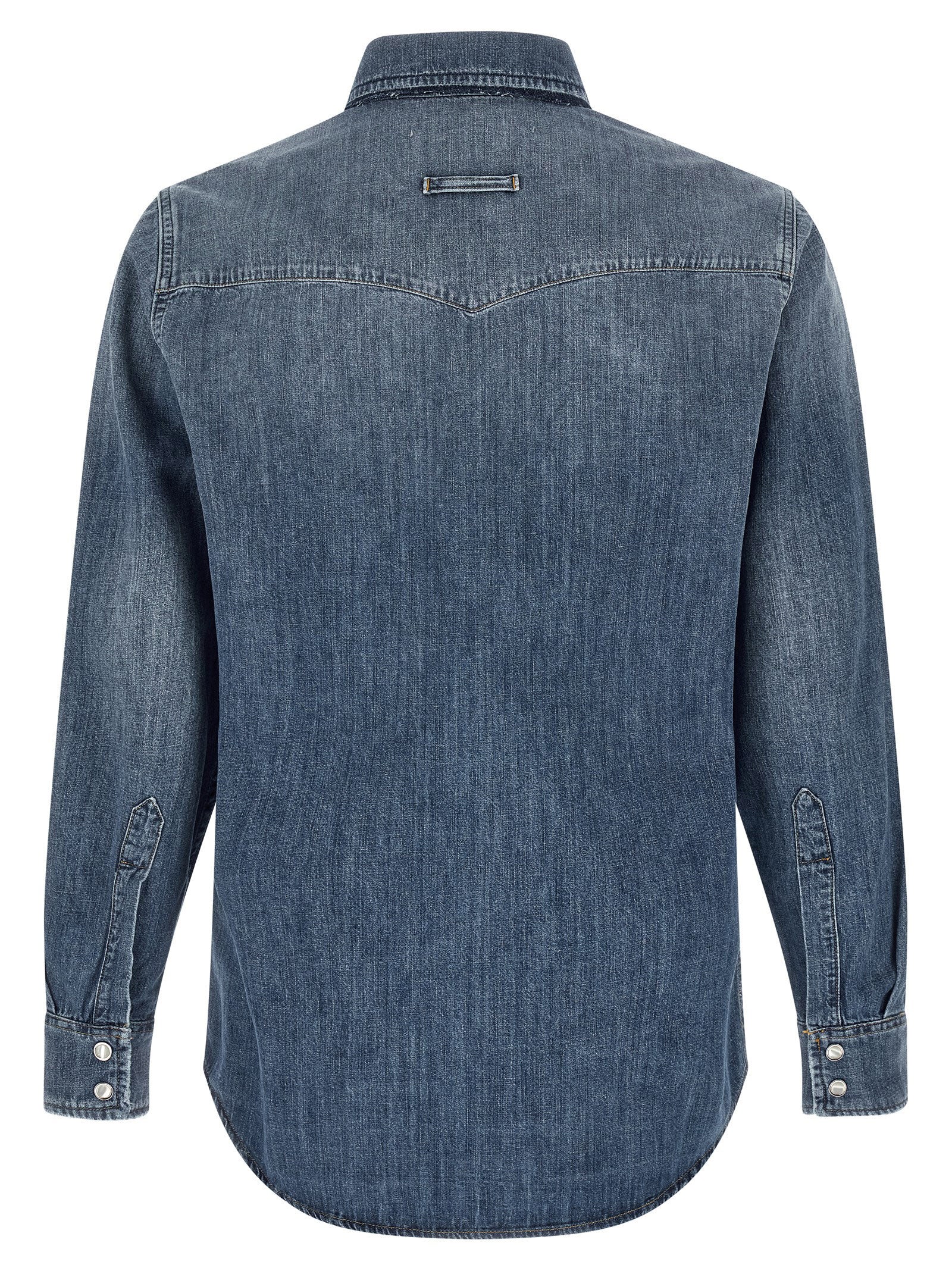 Department 5 Blue Cotton Men's Blouse
