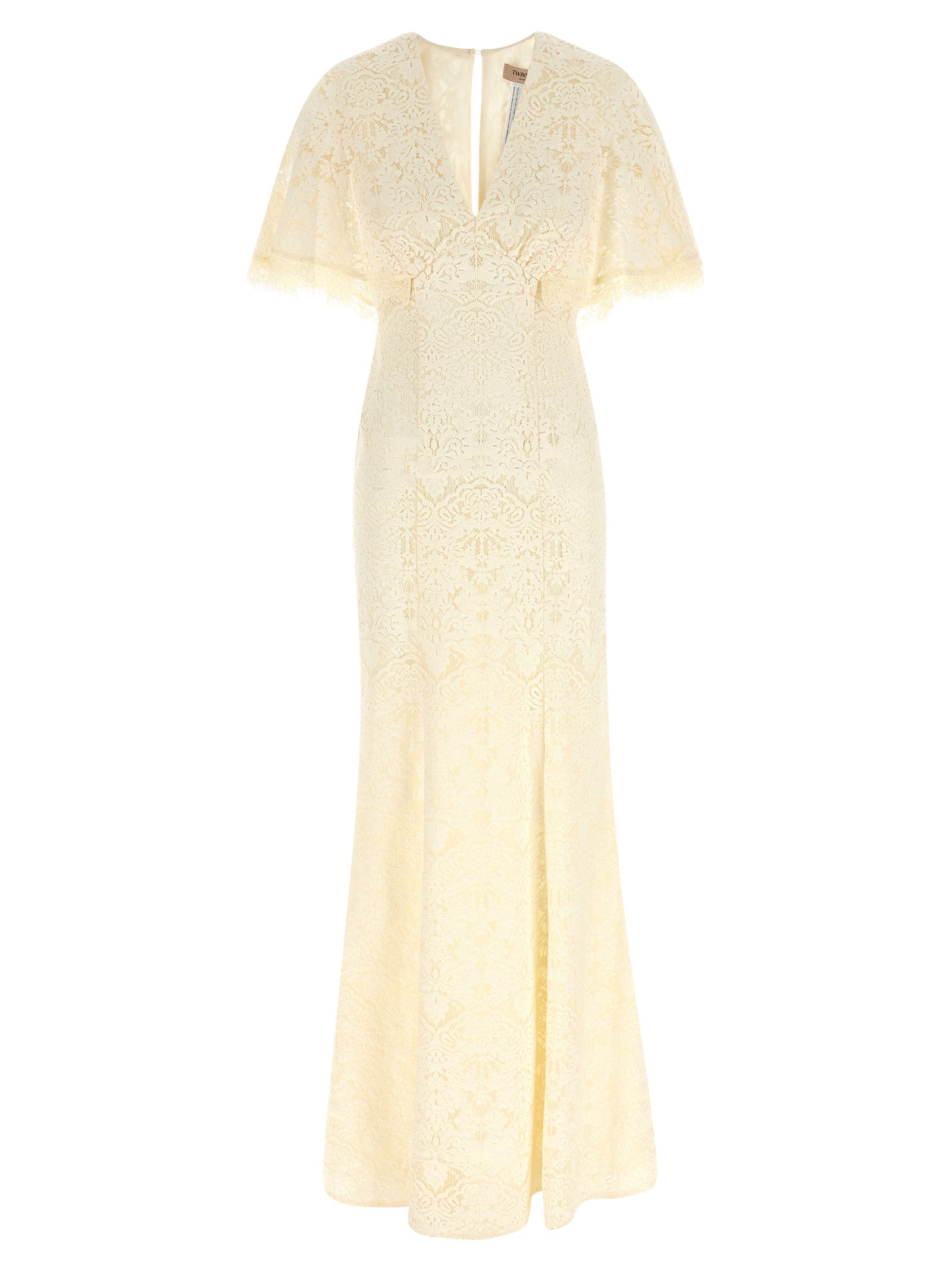 Twinset White Cotton Long Women's Dress