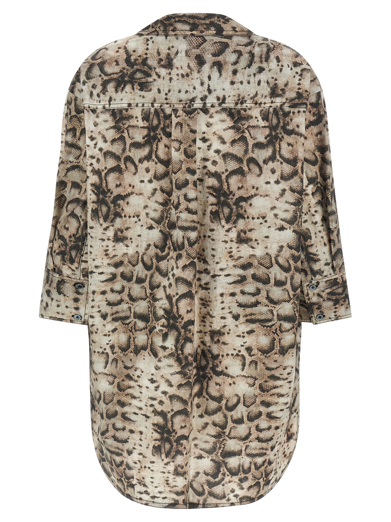 PINKO Gray Cotton Short Women's Dress