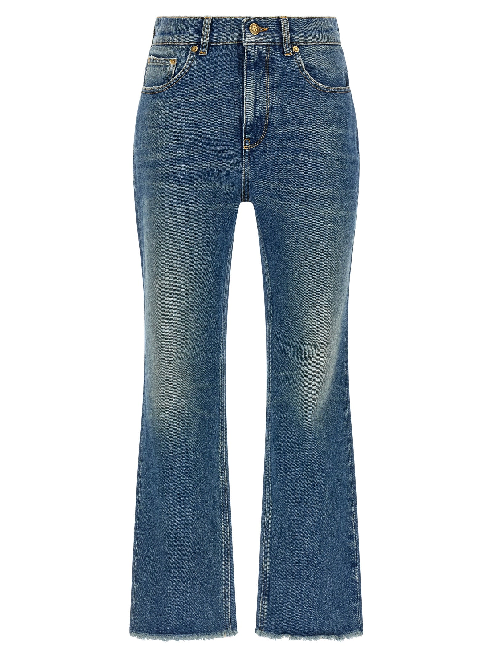 Golden Goose Blue Cotton Flared Women's Jeans