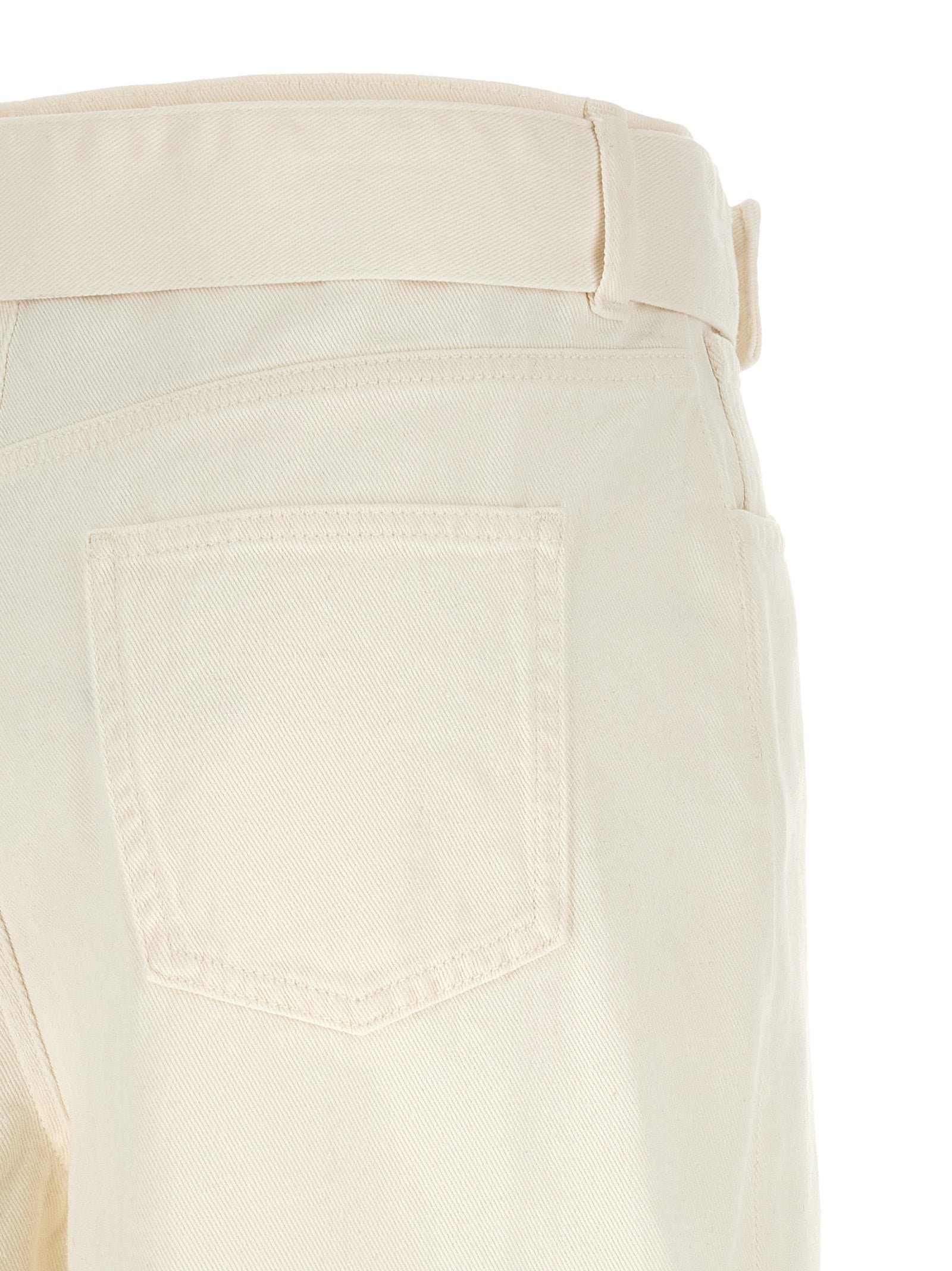 Twinset White Cotton Flared Women's Jeans