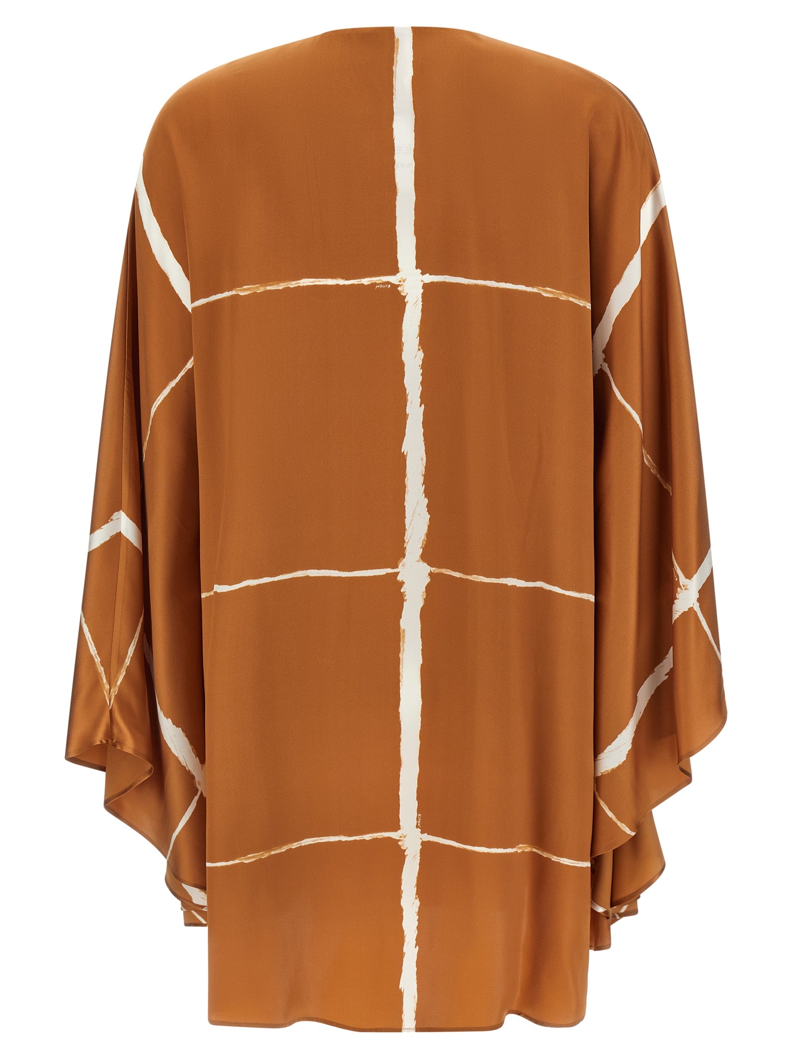 Kiton Brown Silk Women's Blouse