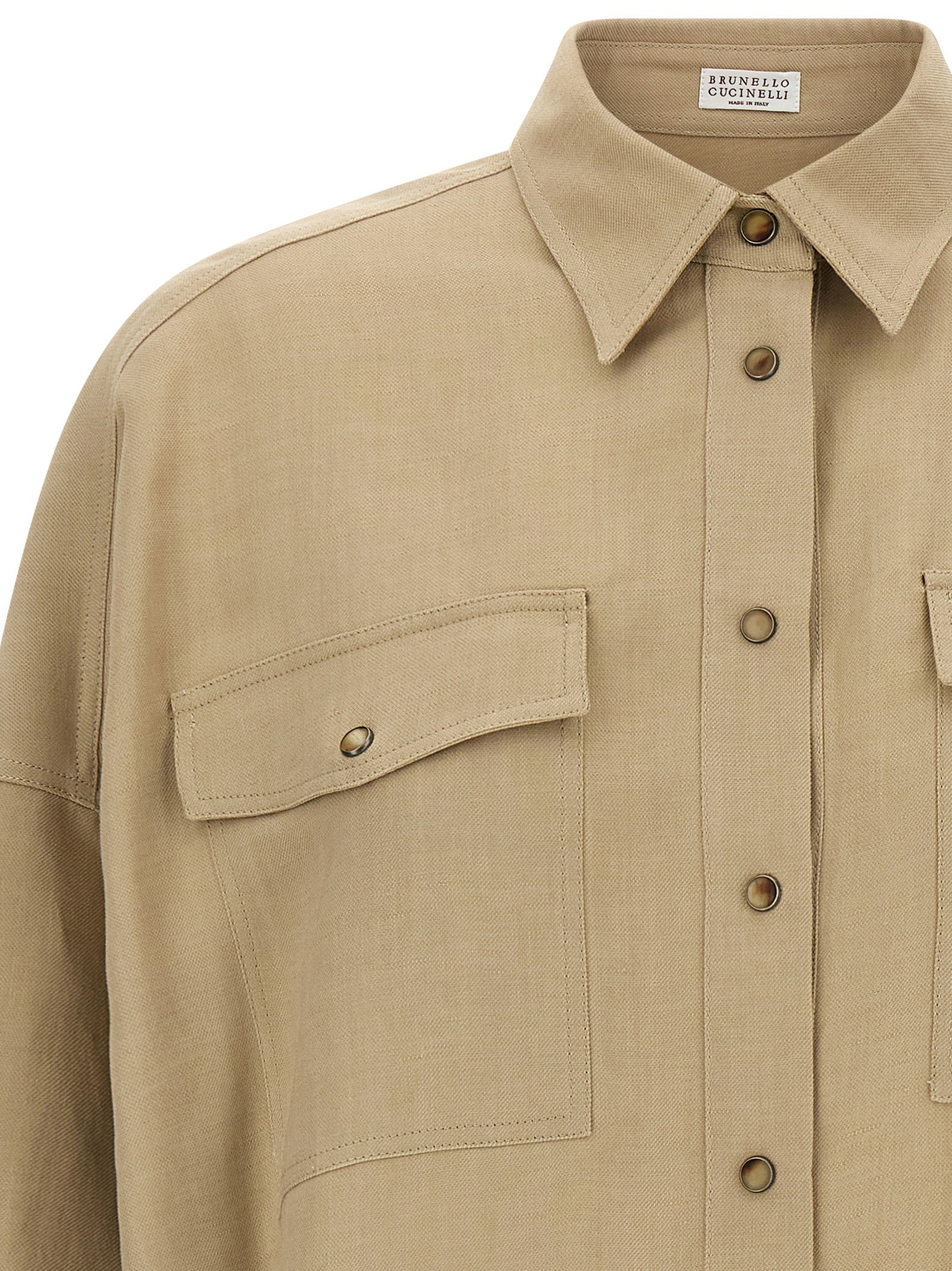 Brunello Cucinelli Beige Viscose Women's Blouse