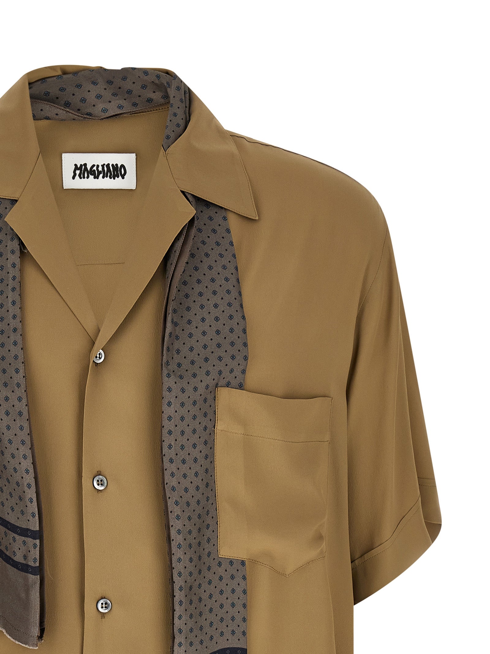 Magliano Beige Acetate Men's Blouse