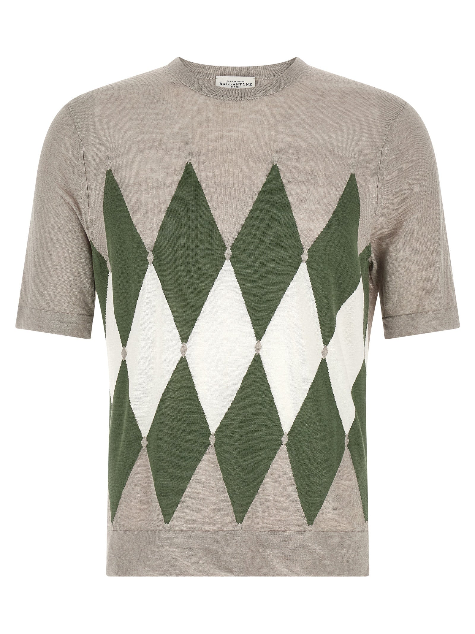 Ballantyne Gray Linen Men's T-Shirt